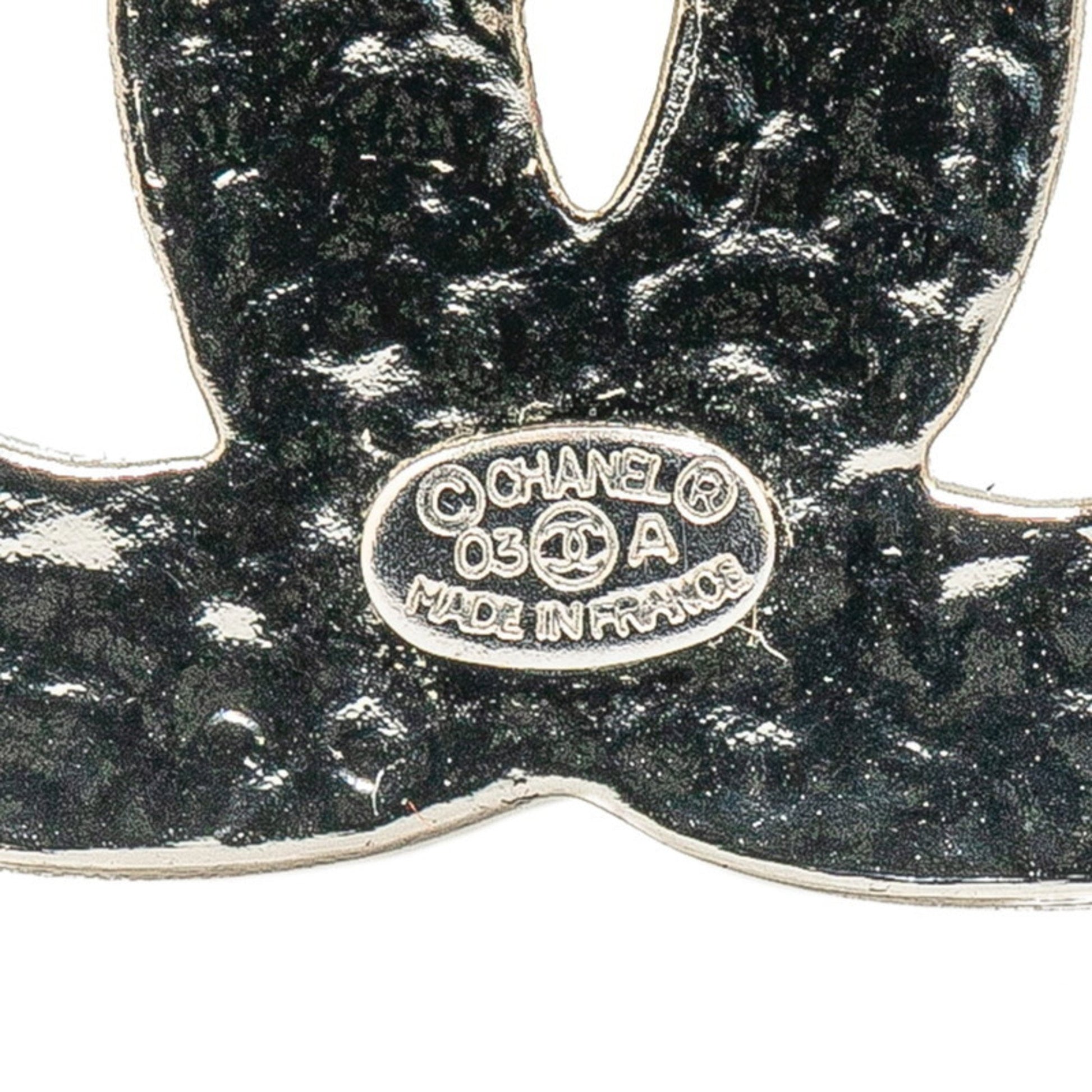 Chanel Coco Mark, Silver, Metal, brooch