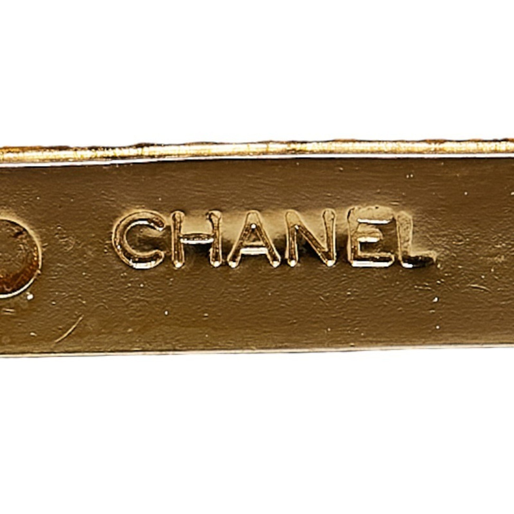 Chanel Cambon line, Black, Gold Plated, brooch