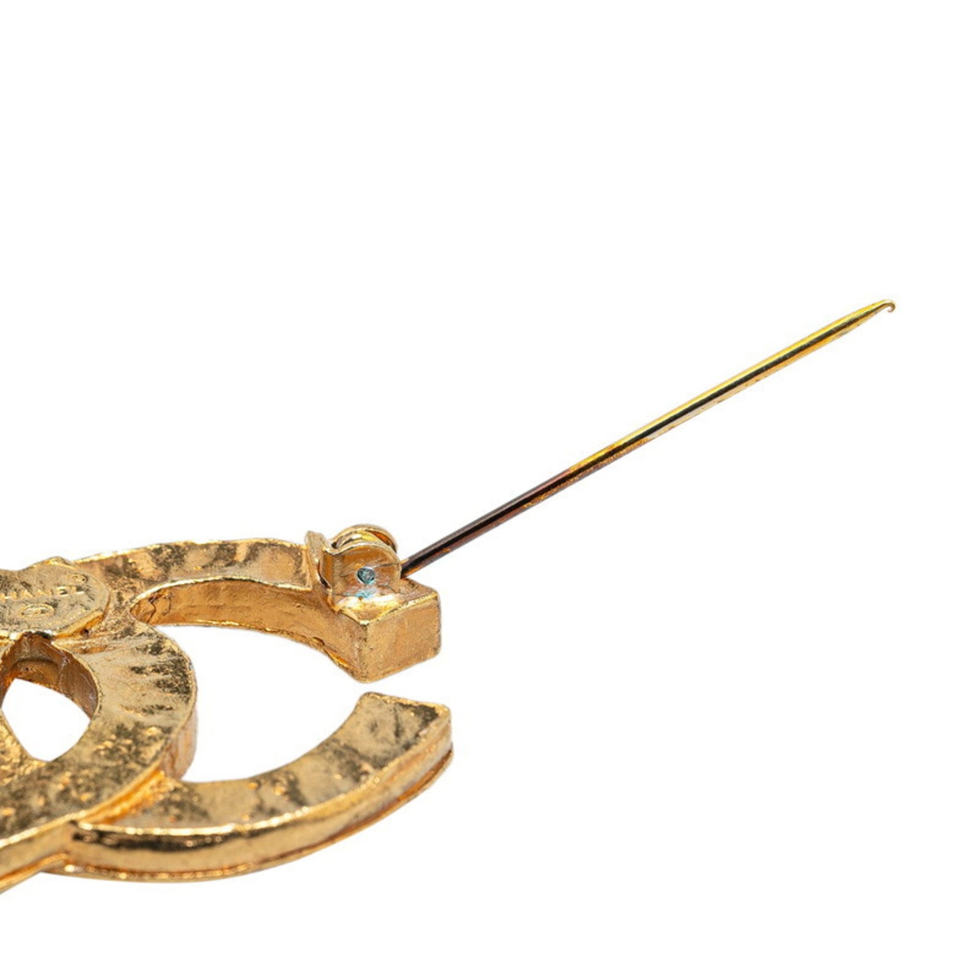 Chanel Coco Mark, Gold, Gold Plated, brooch