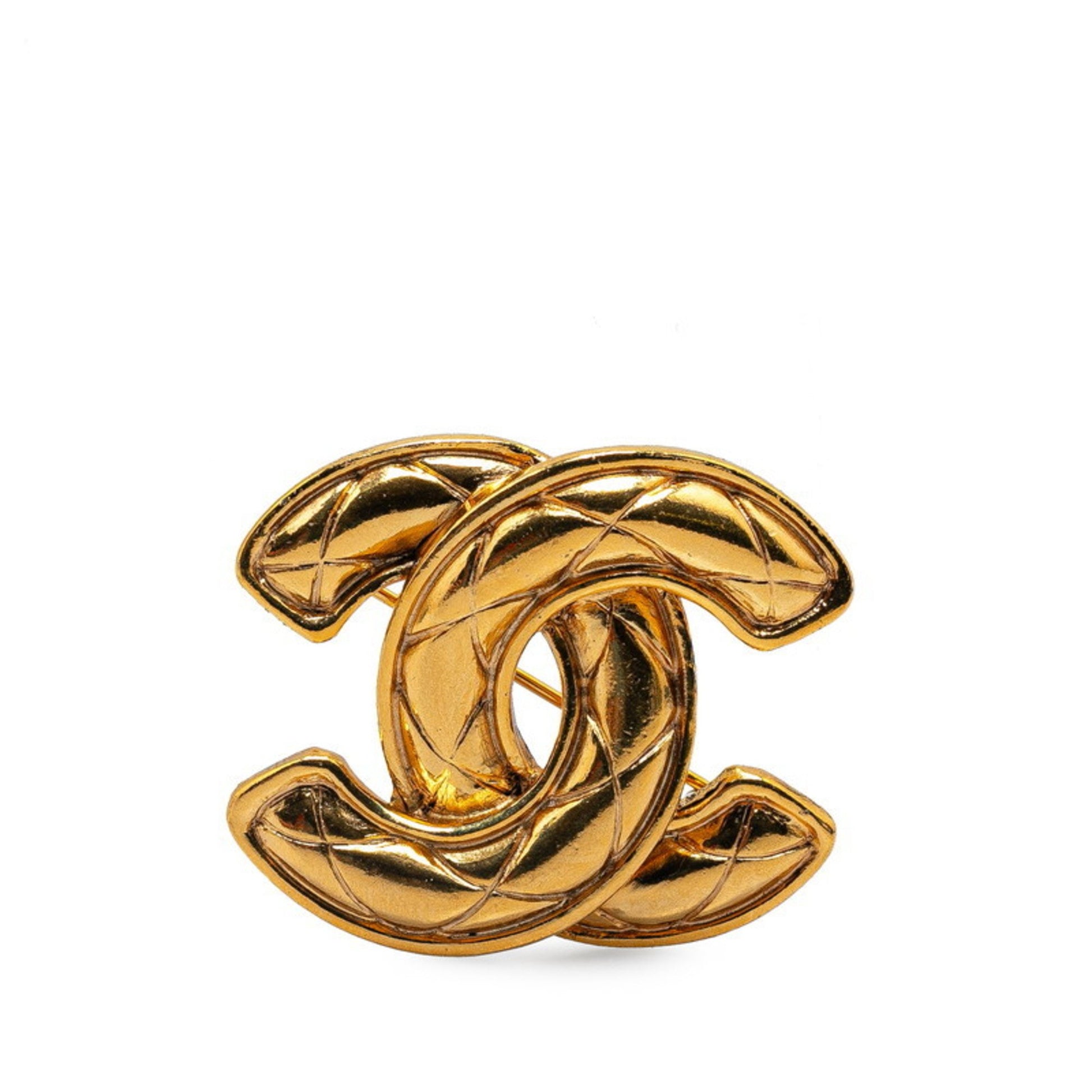 Chanel Coco Mark, Gold, Gold Plated, brooch