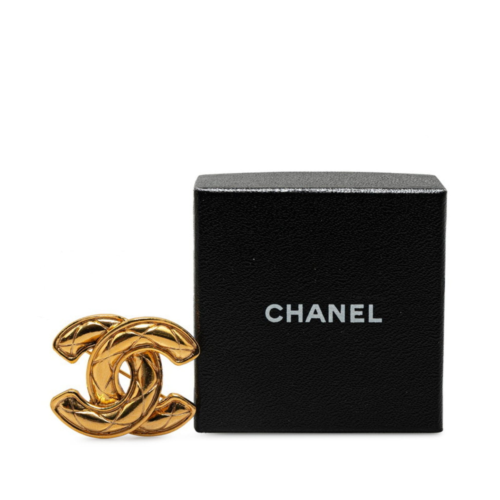 Chanel Coco Mark, Gold, Gold Plated, brooch