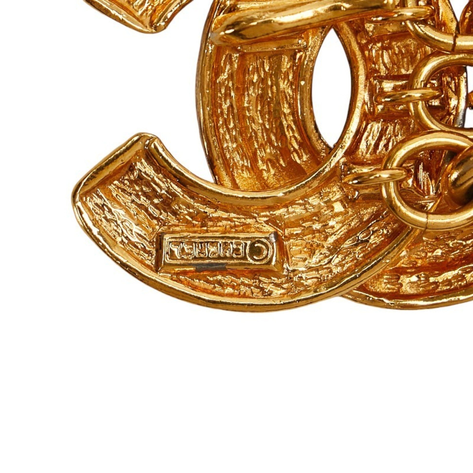 Chanel Coco Mark, Gold, Gold Plated, belt