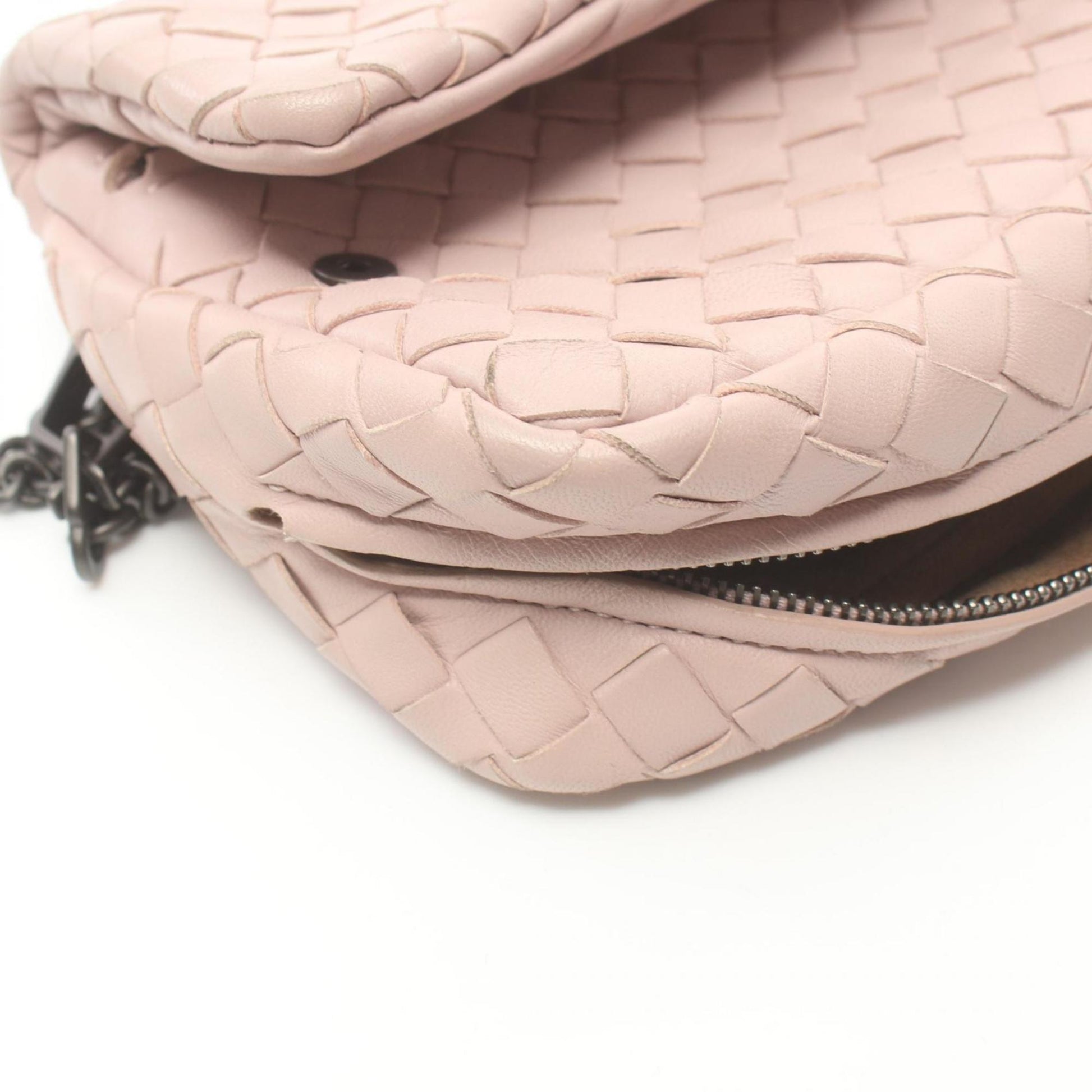 Bottega Veneta Intrecciato, Pink, Leather, shoulder