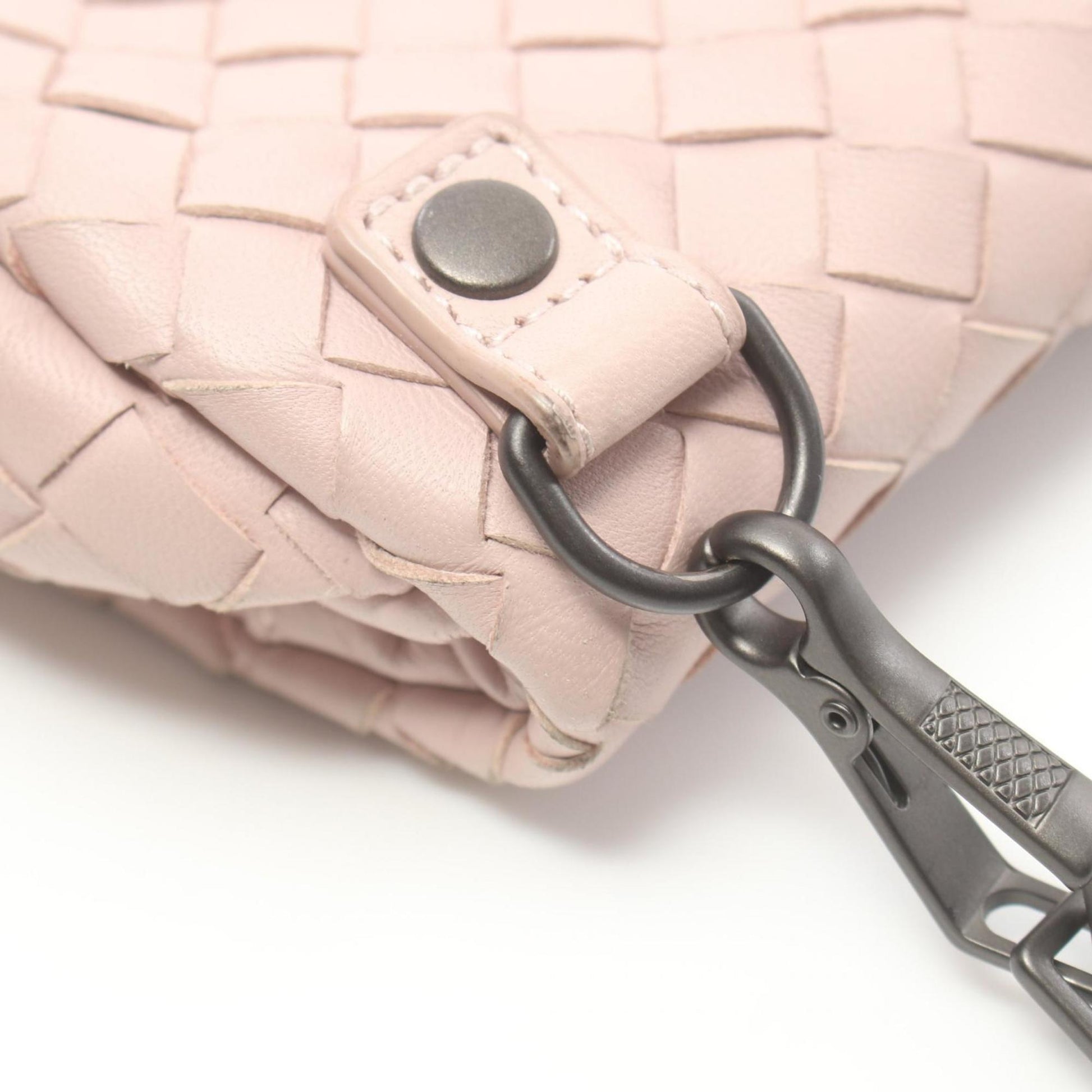 Bottega Veneta Intrecciato, Pink, Leather, shoulder