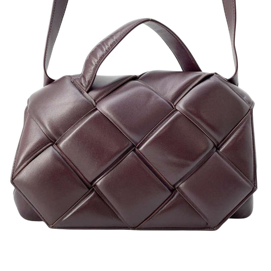 Bottega Veneta Cassette, Burgundy, Leather, shoulder