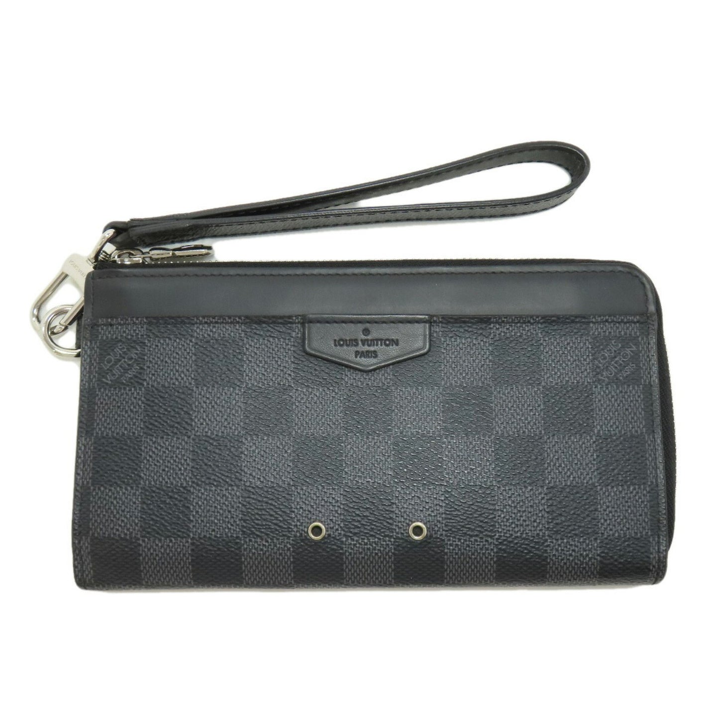 Louis Vuitton Zippy Dragonne, Black, Canvas, wallet