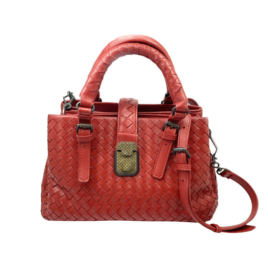 Bottega Veneta, Red, Leather, handbag