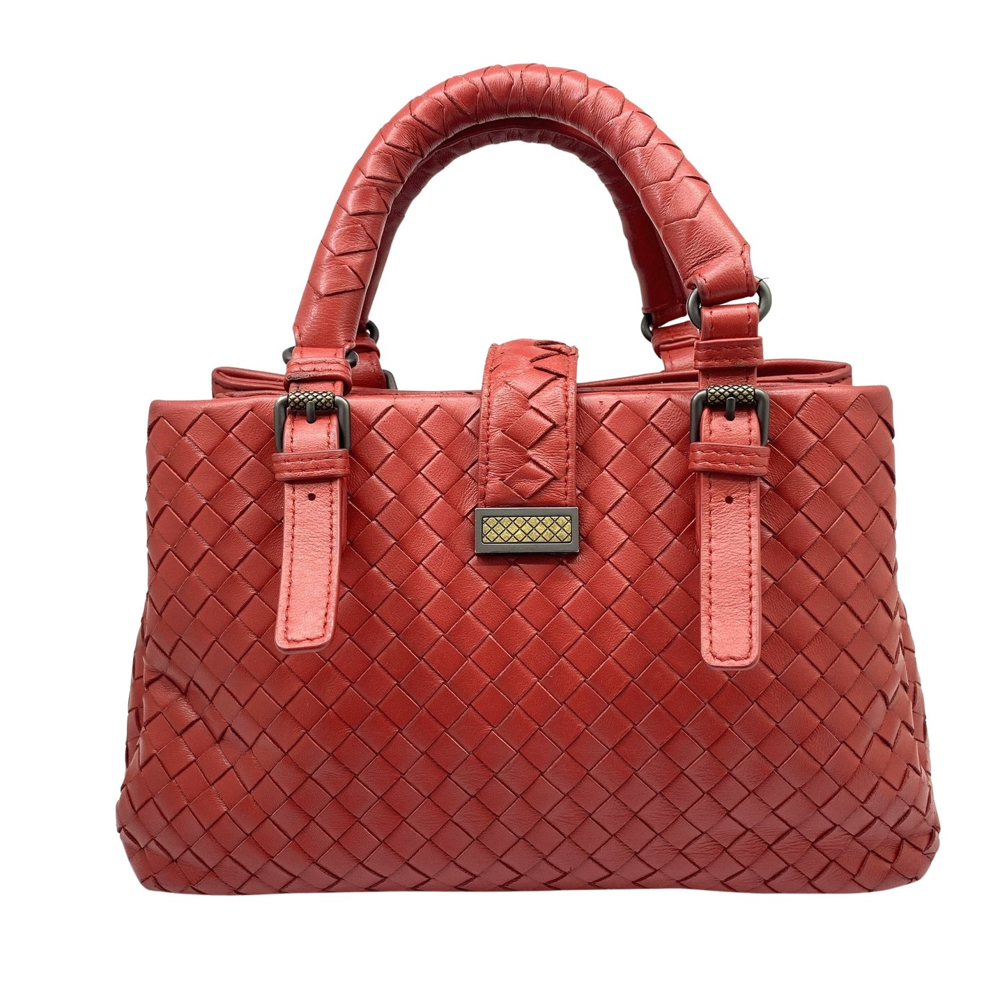 Bottega Veneta, Red, Leather, handbag