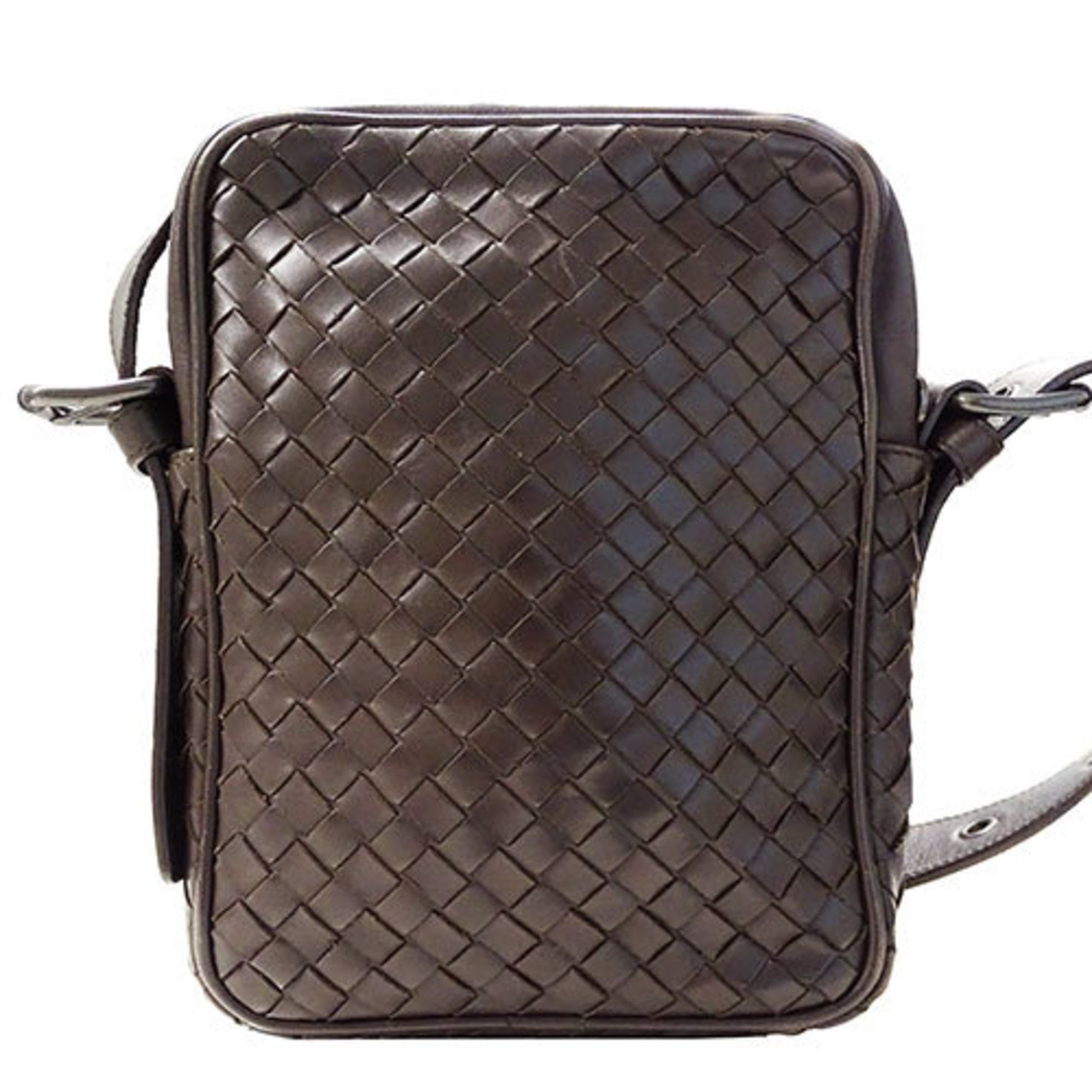 Bottega Veneta Intrecciato, Brown, Leather, shoulder