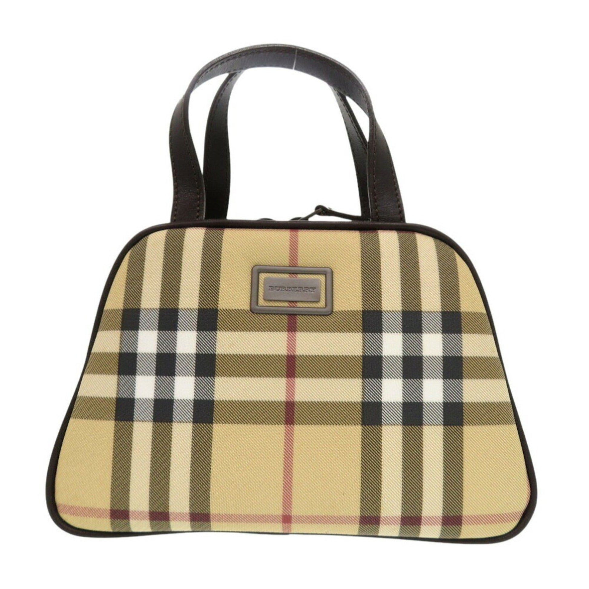 Burberry Nova Check, Beige, Canvas, handbag