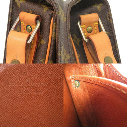 Louis Vuitton Cartouchière, Brown, Canvas, shoulder