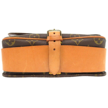 Louis Vuitton Cartouchière, Brown, Canvas, shoulder