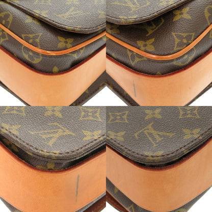Louis Vuitton Cartouchière, Brown, Canvas, shoulder