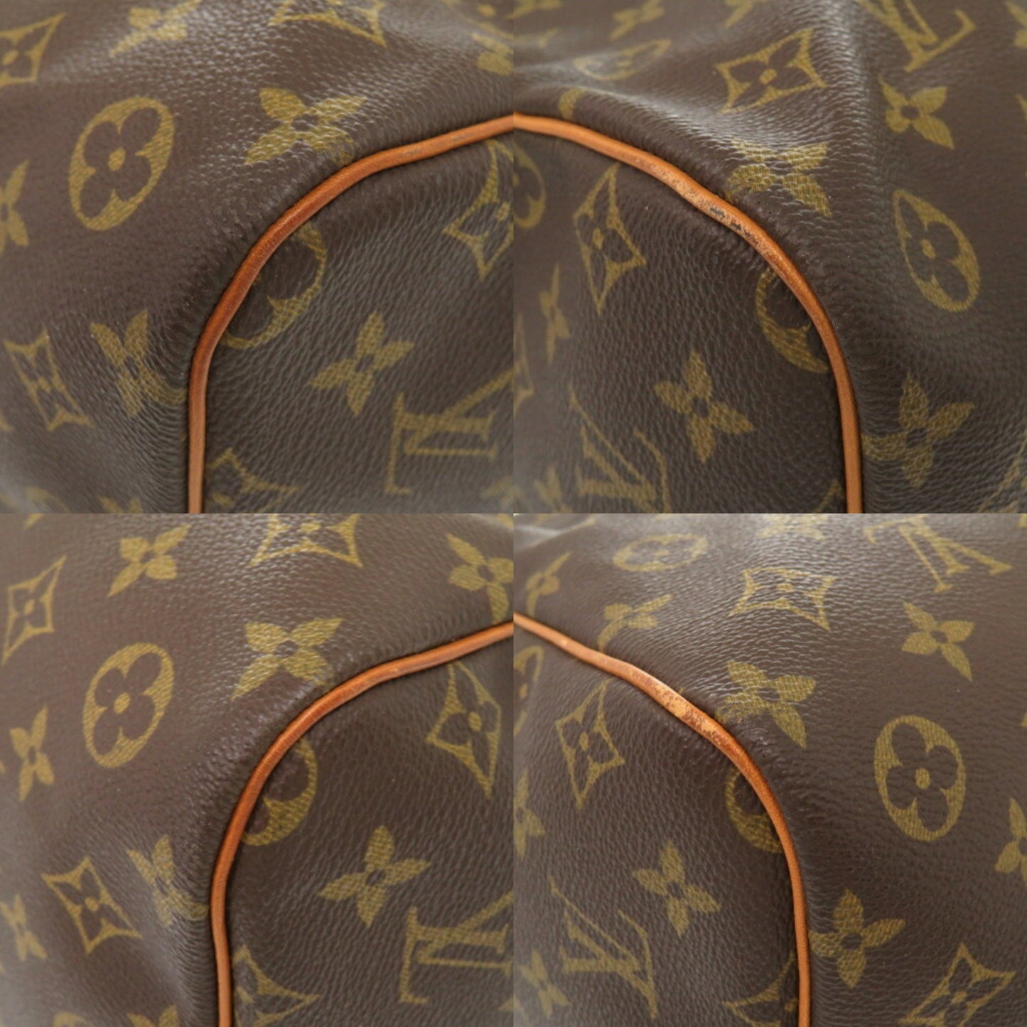 Louis Vuitton Keepall Bandoulière 60, Brown, Canvas, travel