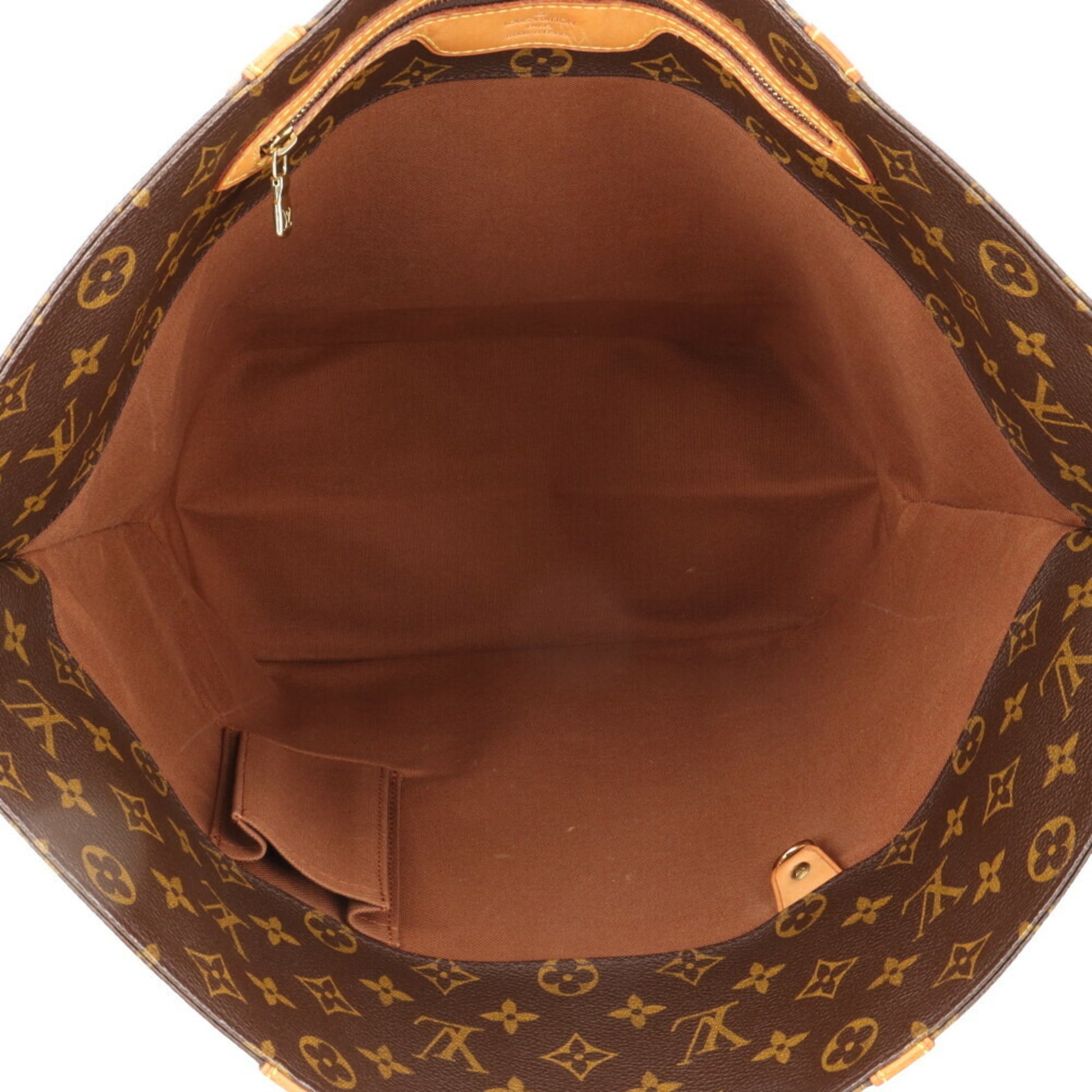 Louis Vuitton Shopping, Brown, Canvas, tote