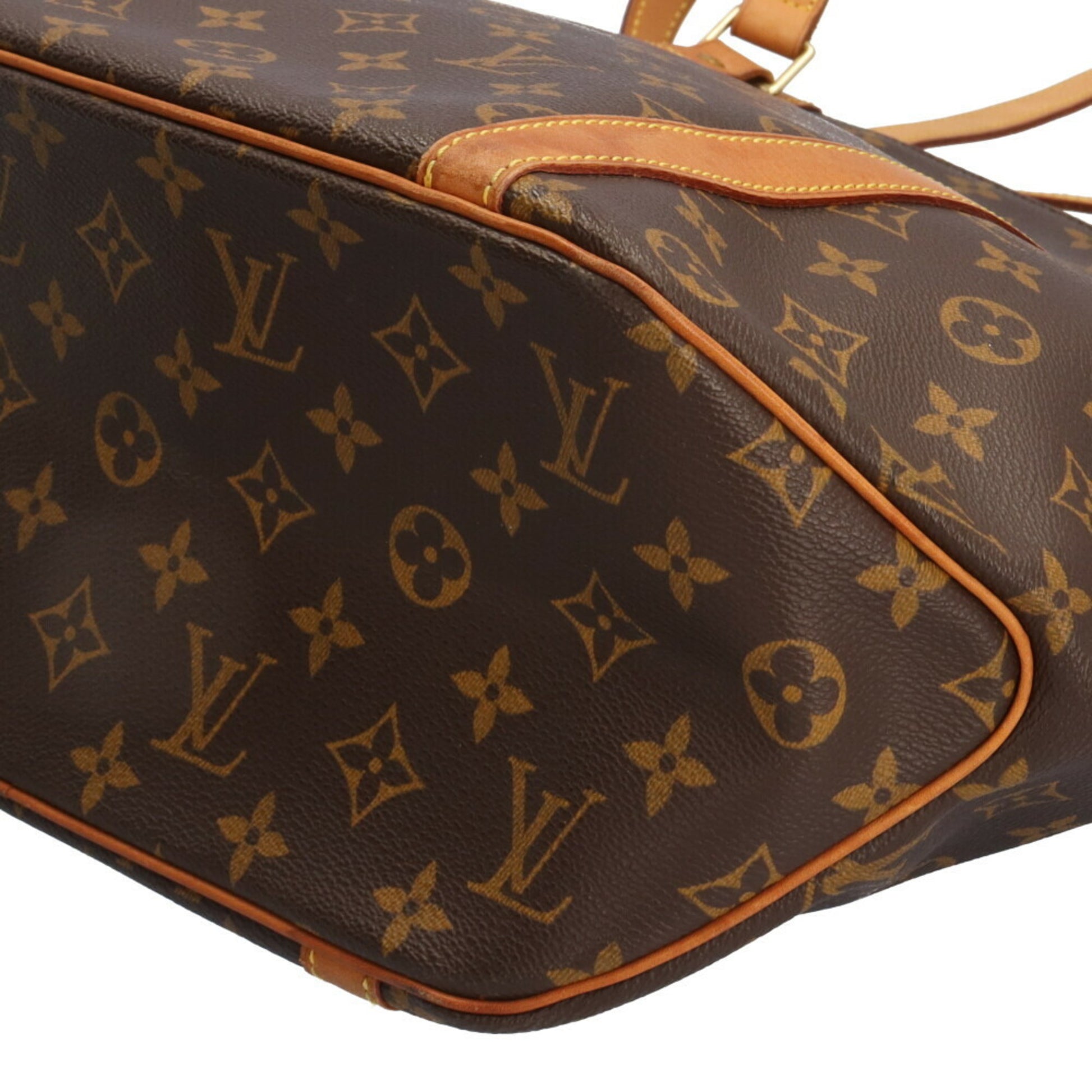 Louis Vuitton Shopping, Brown, Canvas, tote