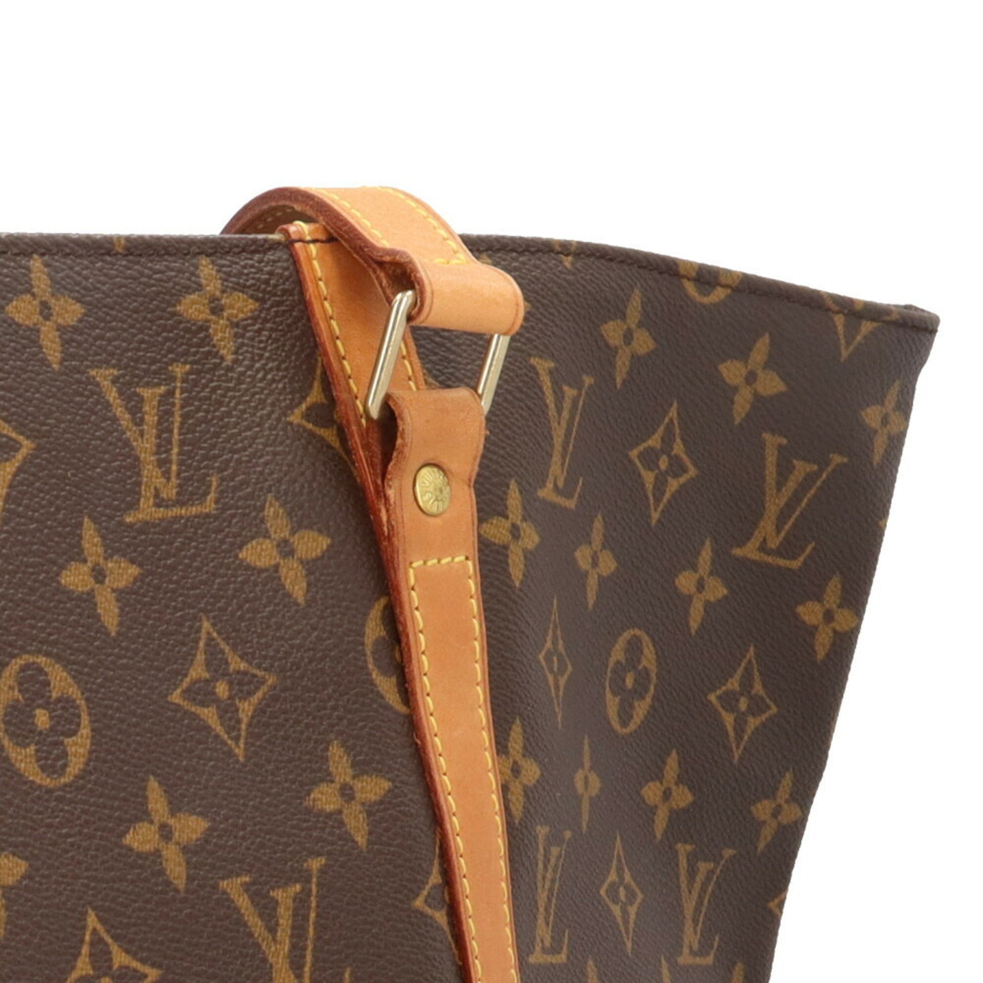 Louis Vuitton Shopping, Brown, Canvas, tote