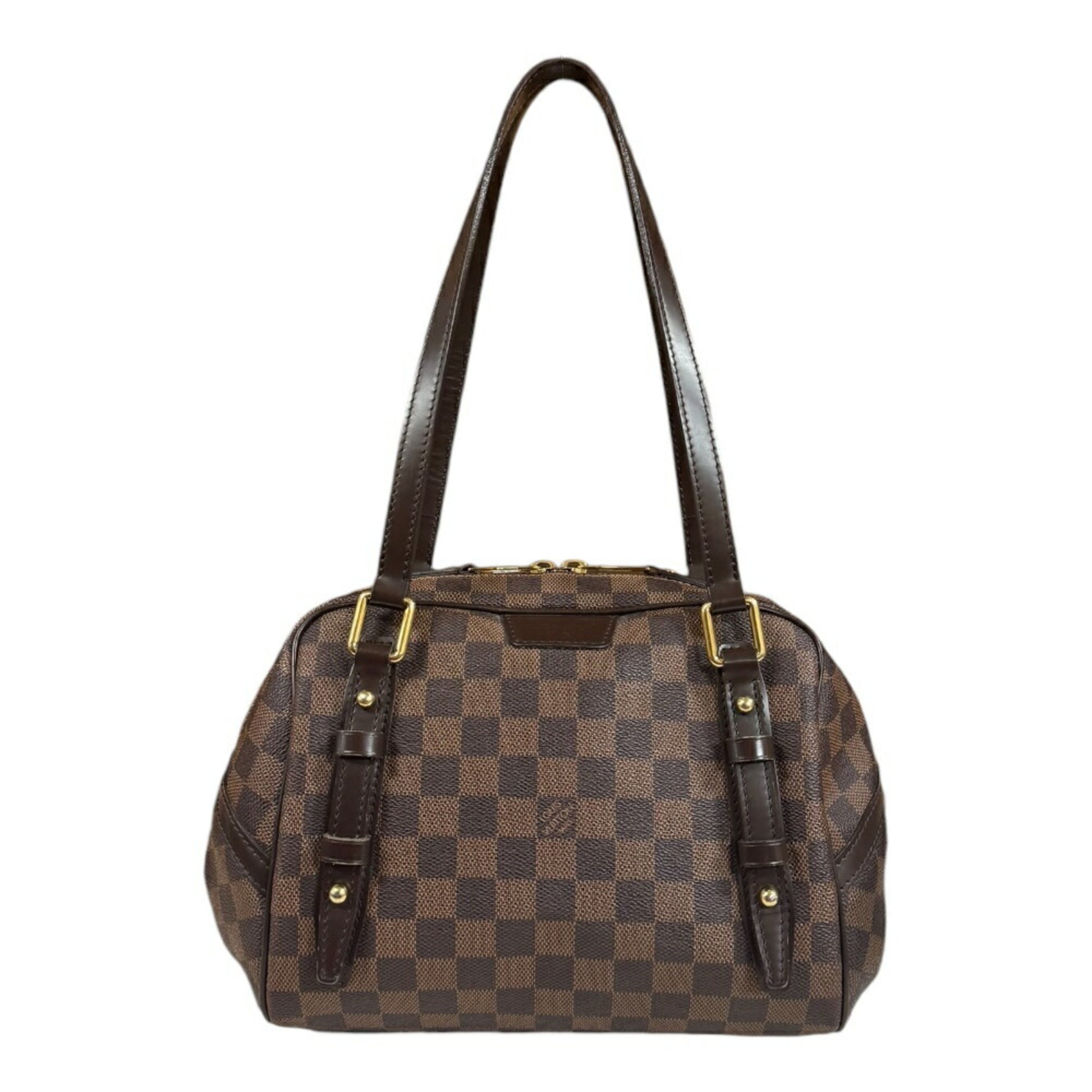 Louis Vuitton Rivington, Brown, Canvas, shoulder