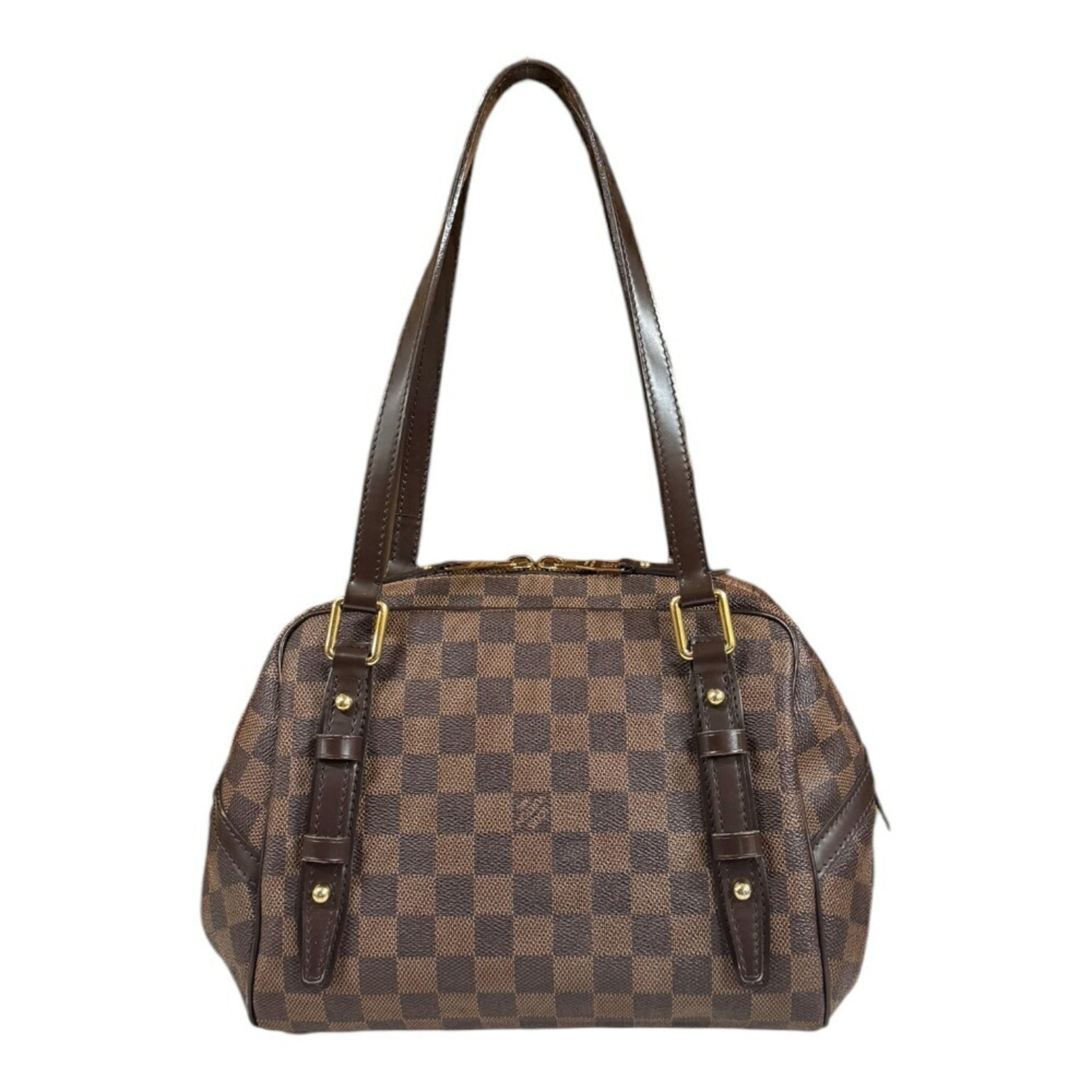 Louis Vuitton Rivington, Brown, Canvas, shoulder