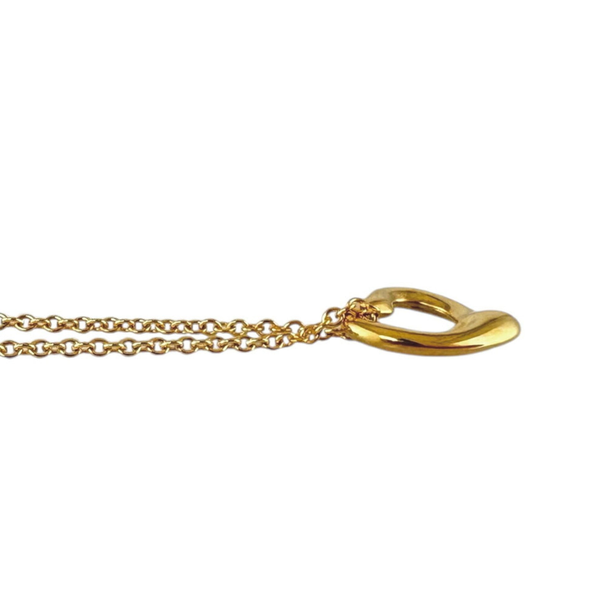 Tiffany & Co Open Heart, Gold, Yellow Gold, necklace