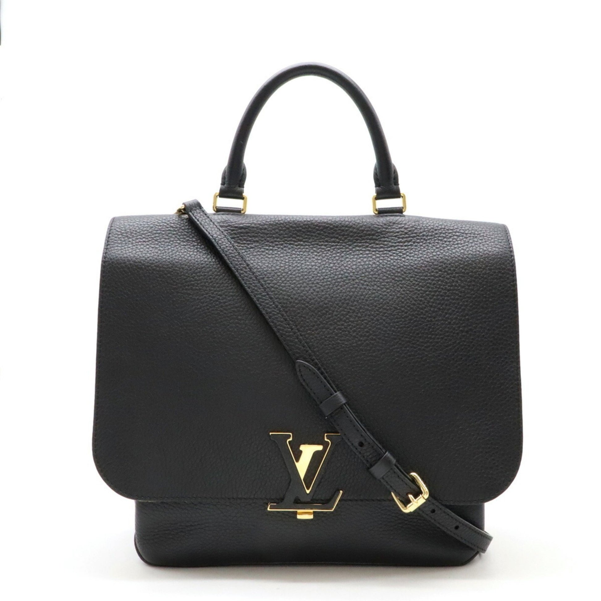 Louis Vuitton Volta, Black, Leather, handbag