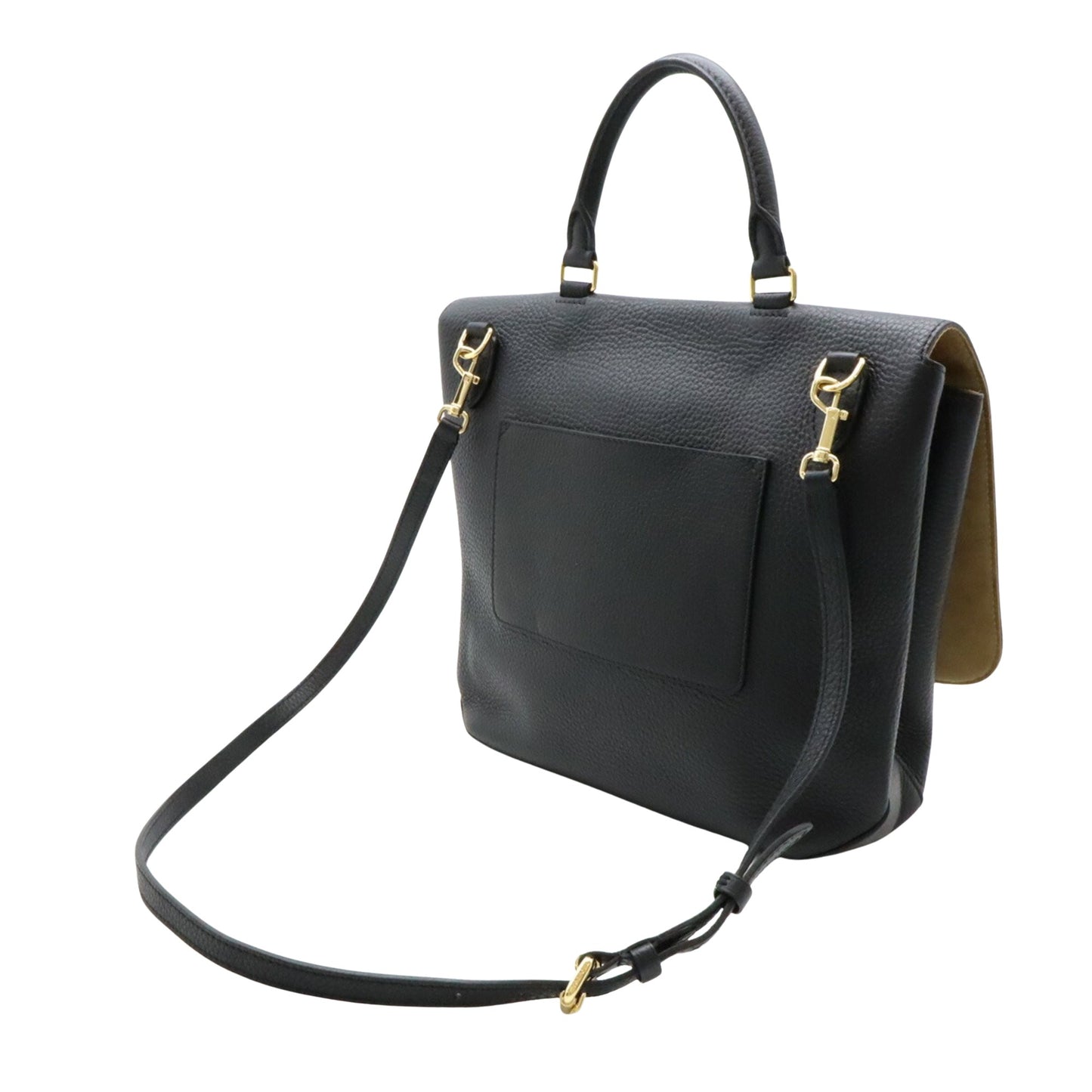 Louis Vuitton Volta, Black, Leather, handbag