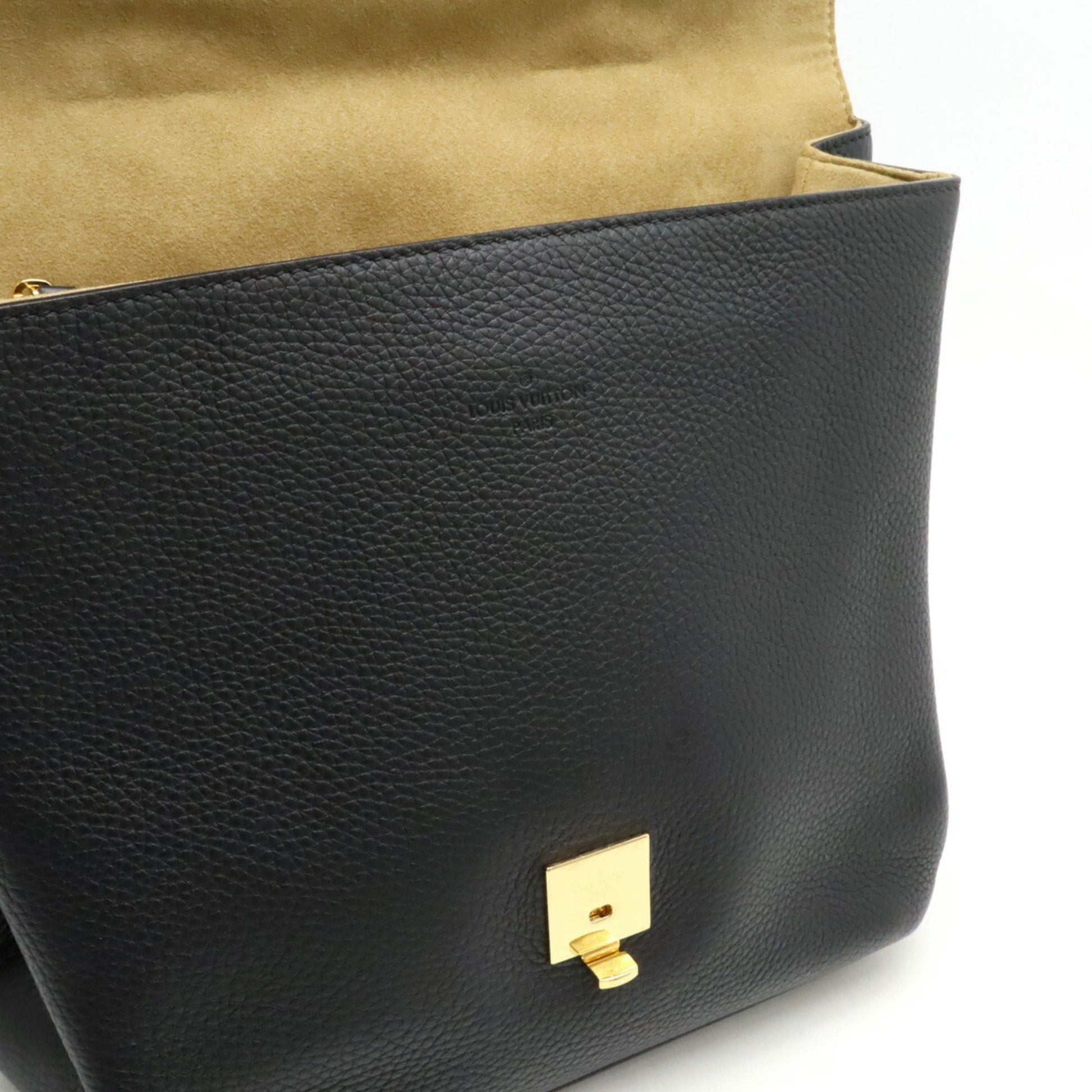 Louis Vuitton Volta, Black, Leather, handbag