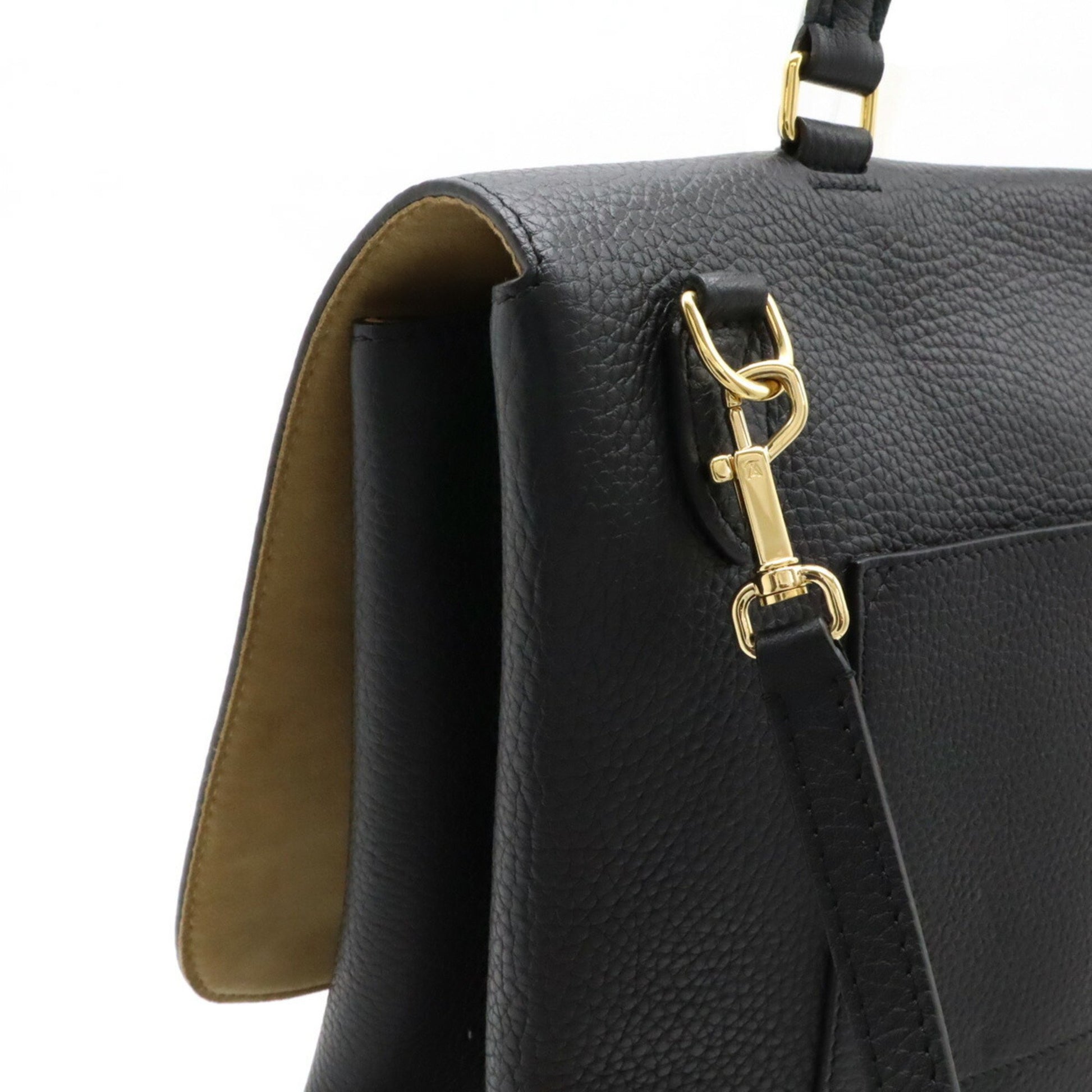 Louis Vuitton Volta, Black, Leather, handbag