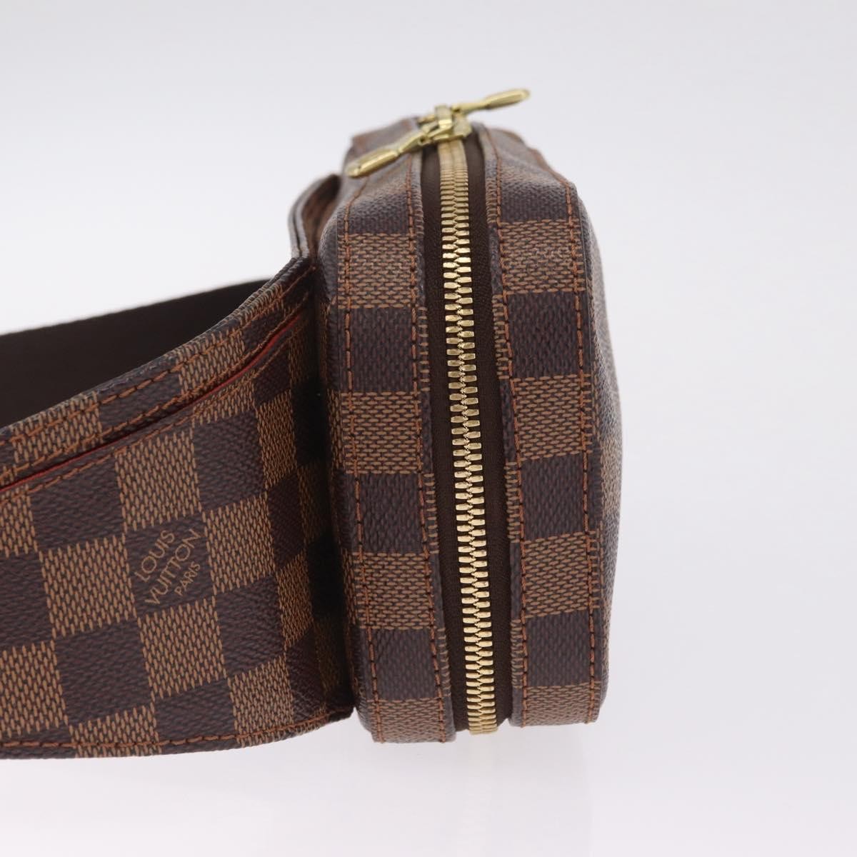Louis Vuitton Geronimos Waist Damier, Brown, Canvas, Shoulder Bag