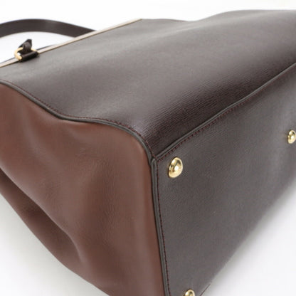 Fendi 2Jours, Brown, Leather, shoulder