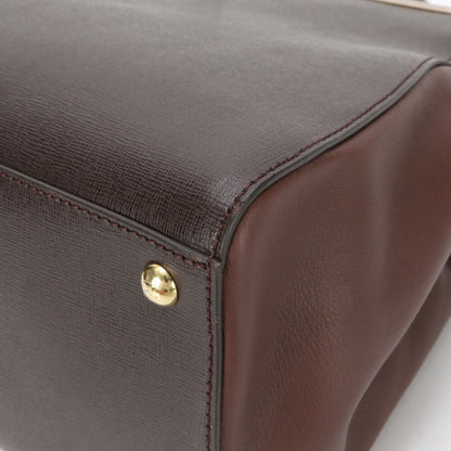 Fendi 2Jours, Brown, Leather, shoulder