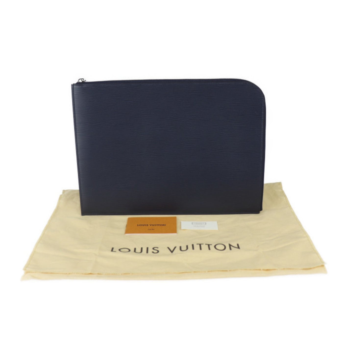 Louis Vuitton Pochette Jour Gm, Navy, Leather, clutch