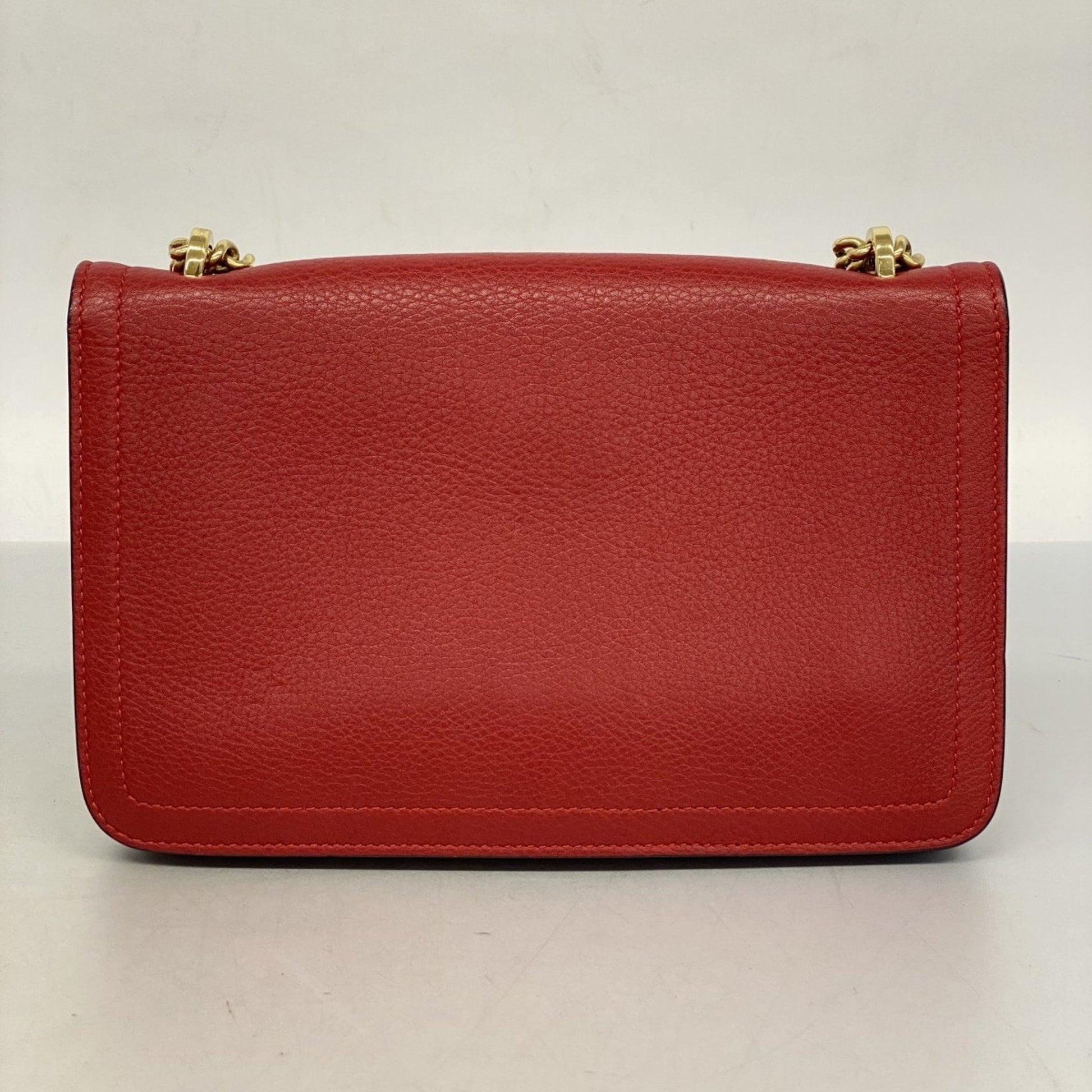 Salvatore Ferragamo -, Red, Leather, shoulder