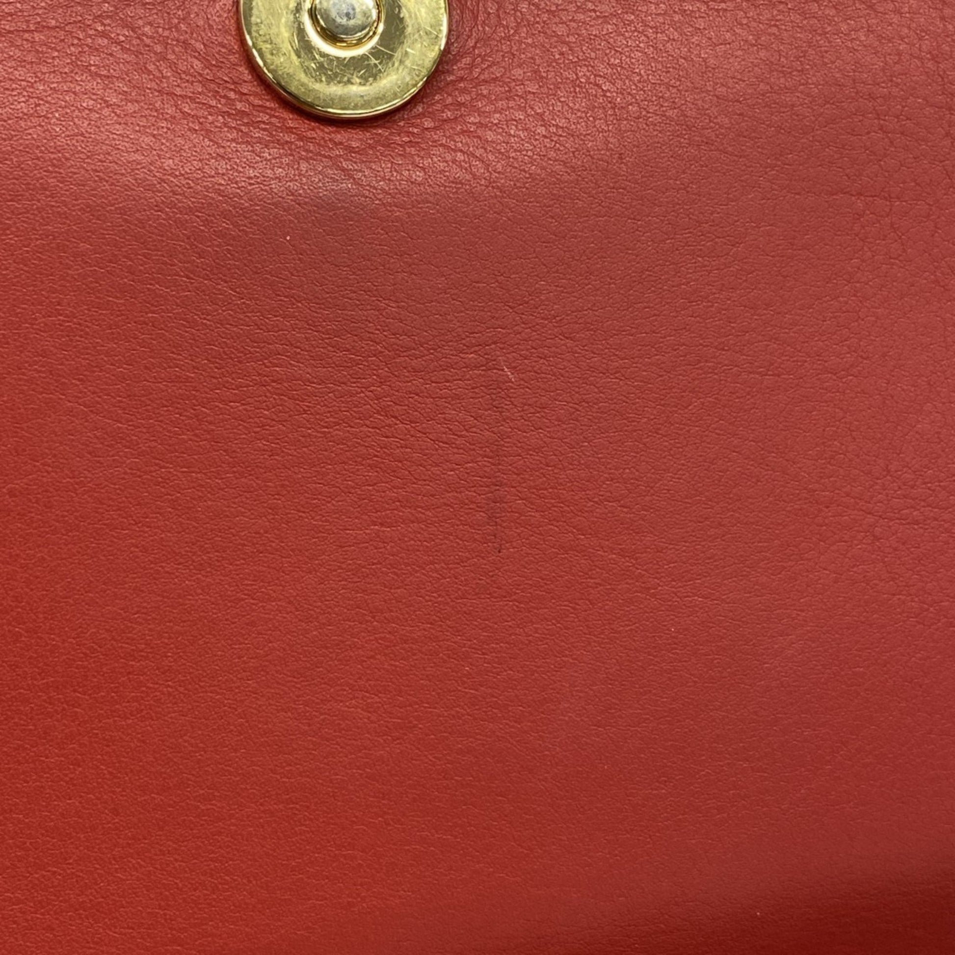 Salvatore Ferragamo -, Red, Leather, shoulder