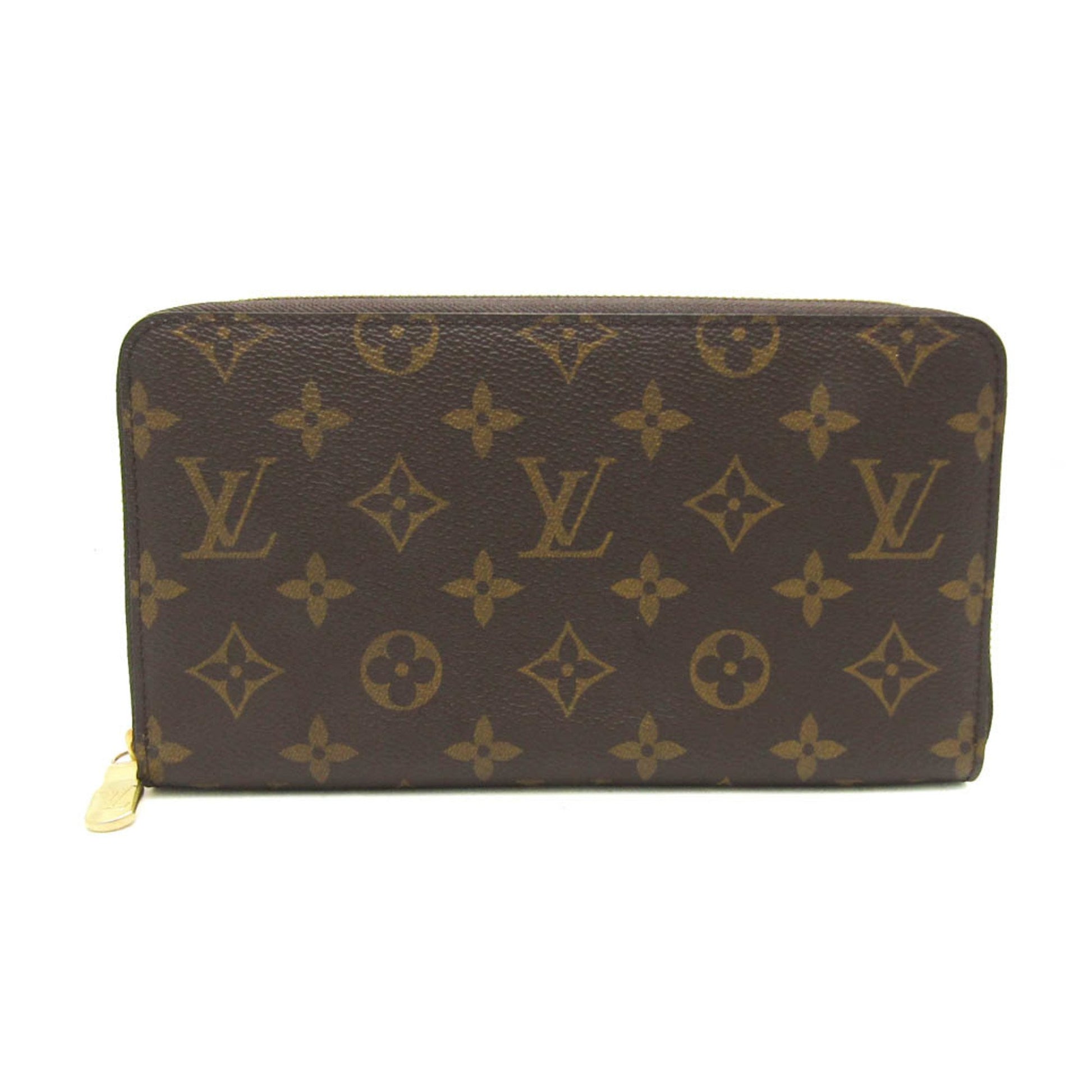 Louis Vuitton Zippy organizer, Brown, Canvas, wallet