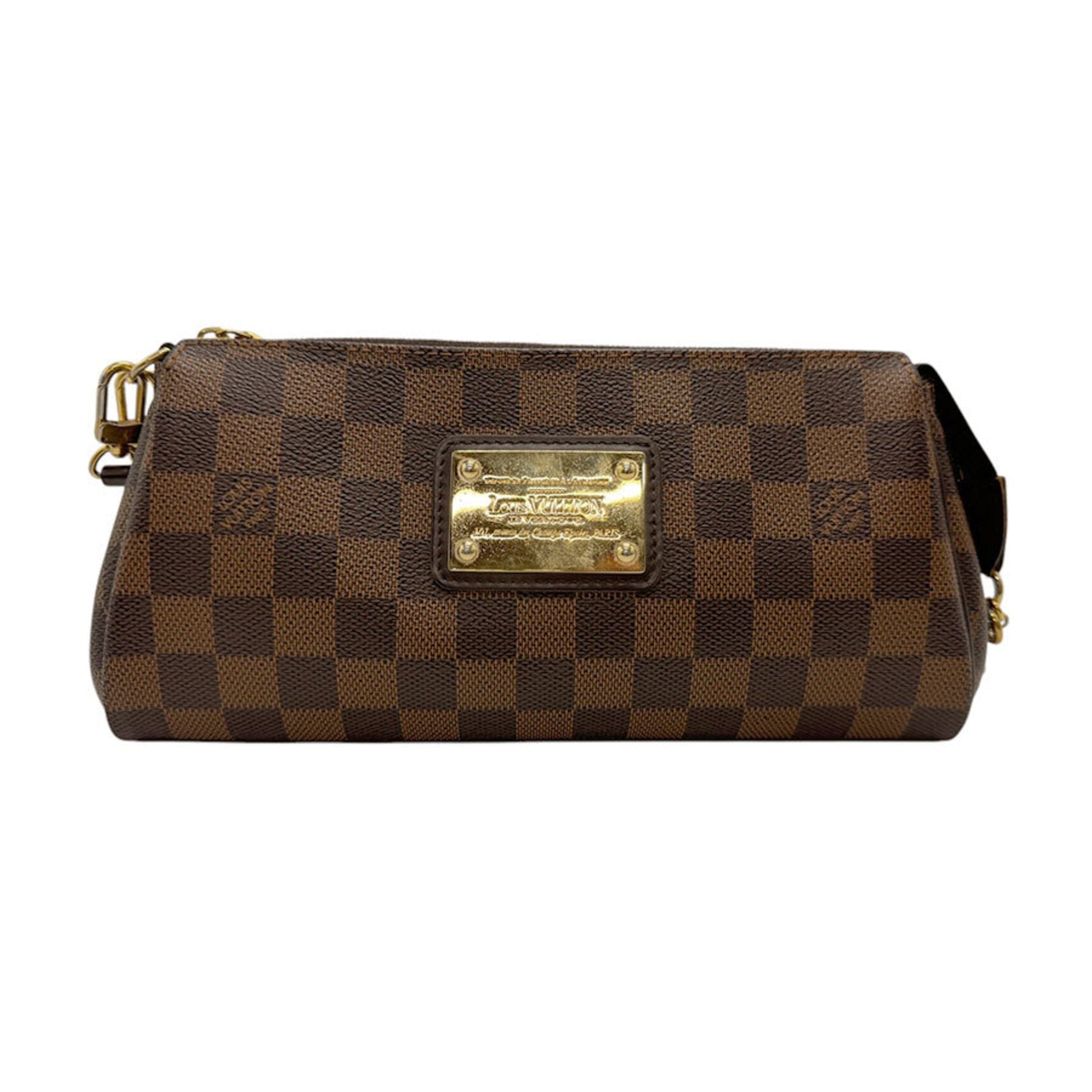 Louis Vuitton Eva, Brown, Canvas, shoulder