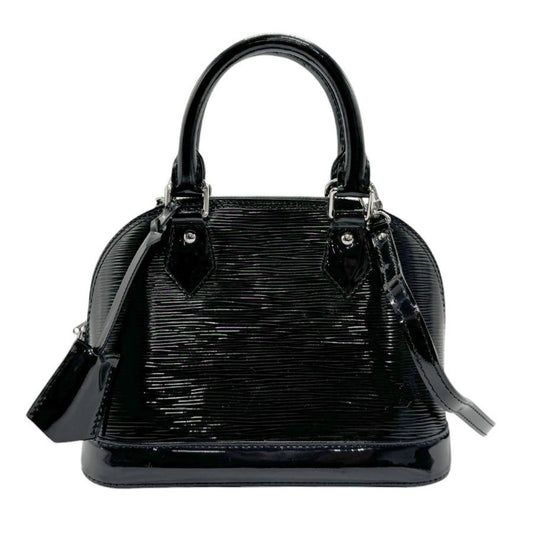 Louis Vuitton Alma, Black, Leather, handbag