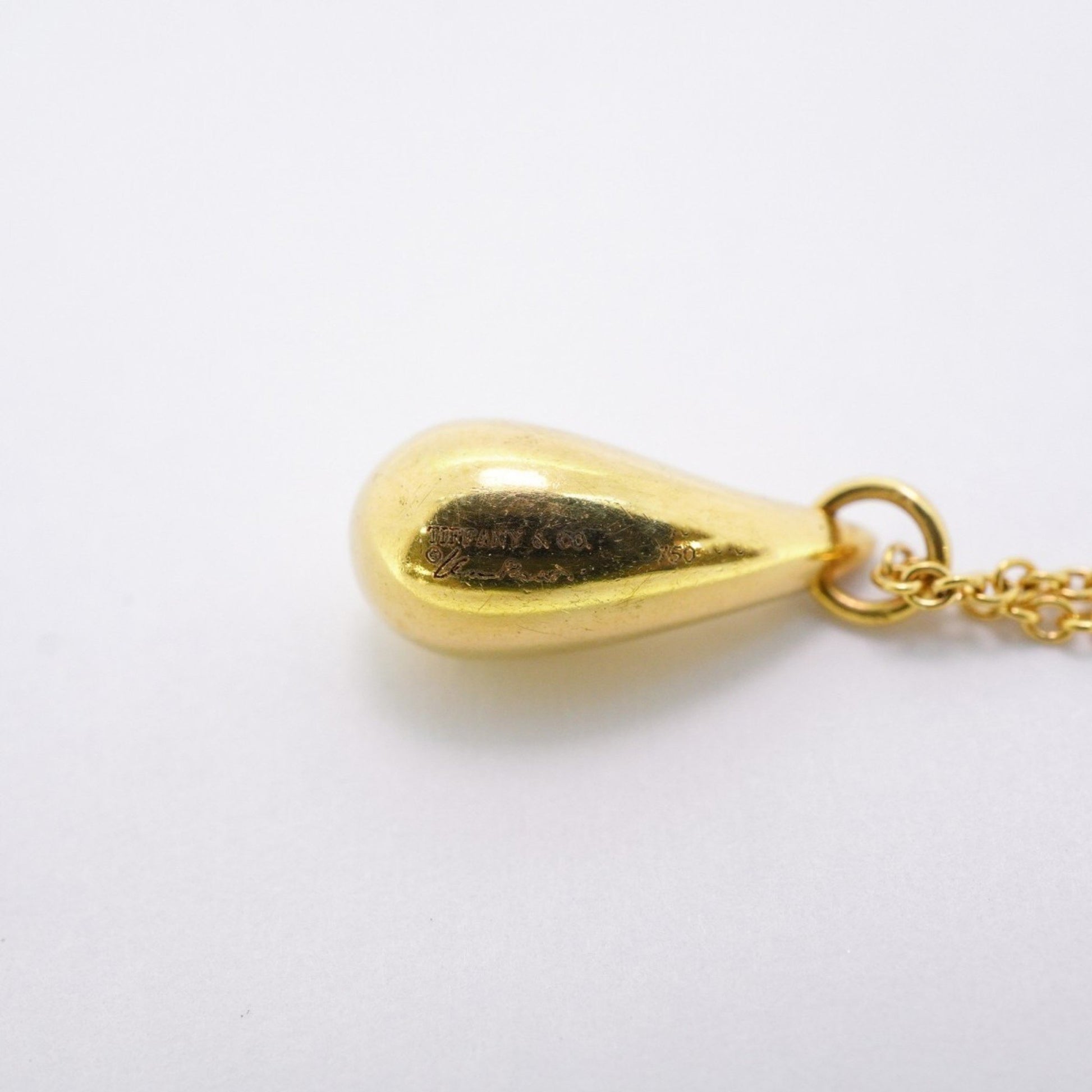 Tiffany & Co Teardrop, Gold, Yellow Gold, necklace