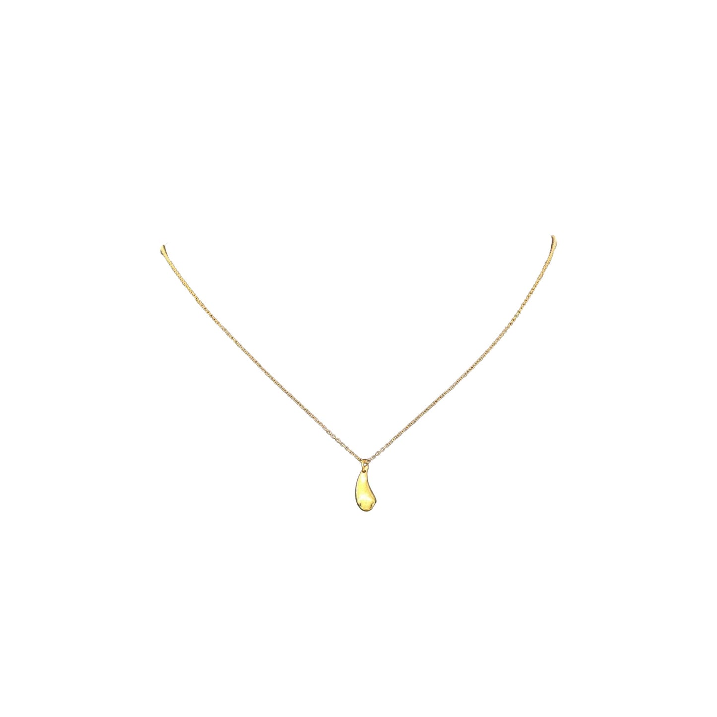 Tiffany & Co Teardrop, Gold, Yellow Gold, necklace