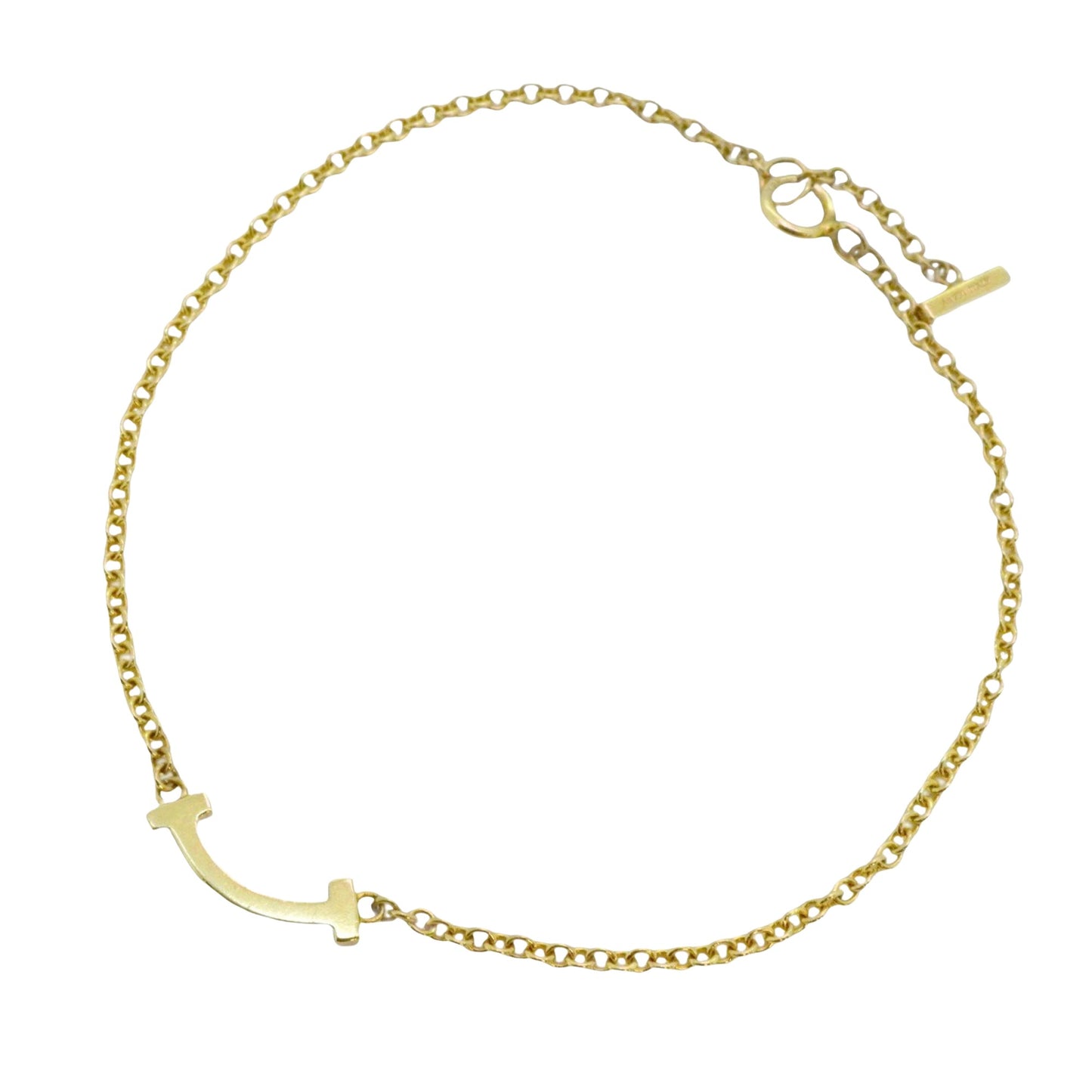 Tiffany & Co T Smile, Gold, Yellow Gold, bracelet