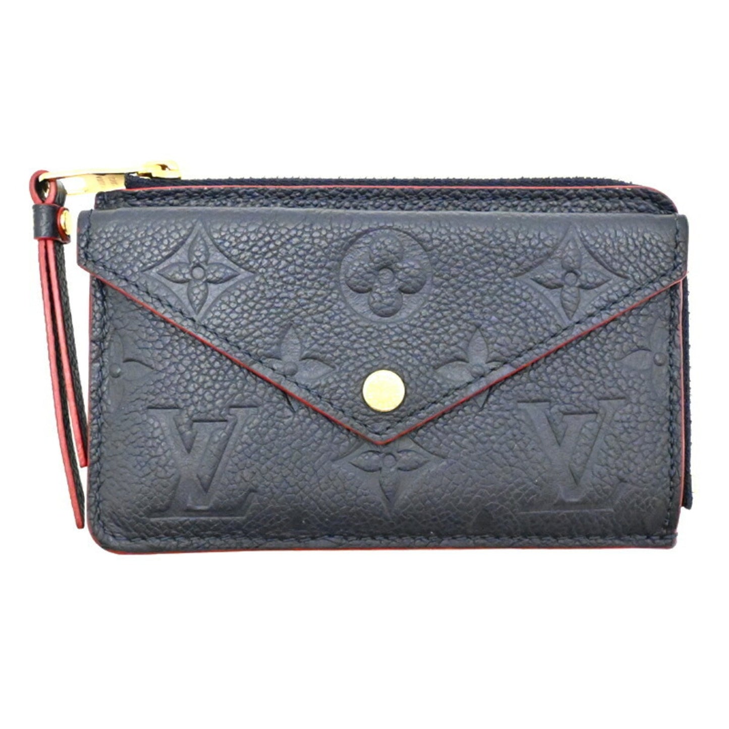 Louis Vuitton Porte cartes recto verso, Navy, Leather, wallet