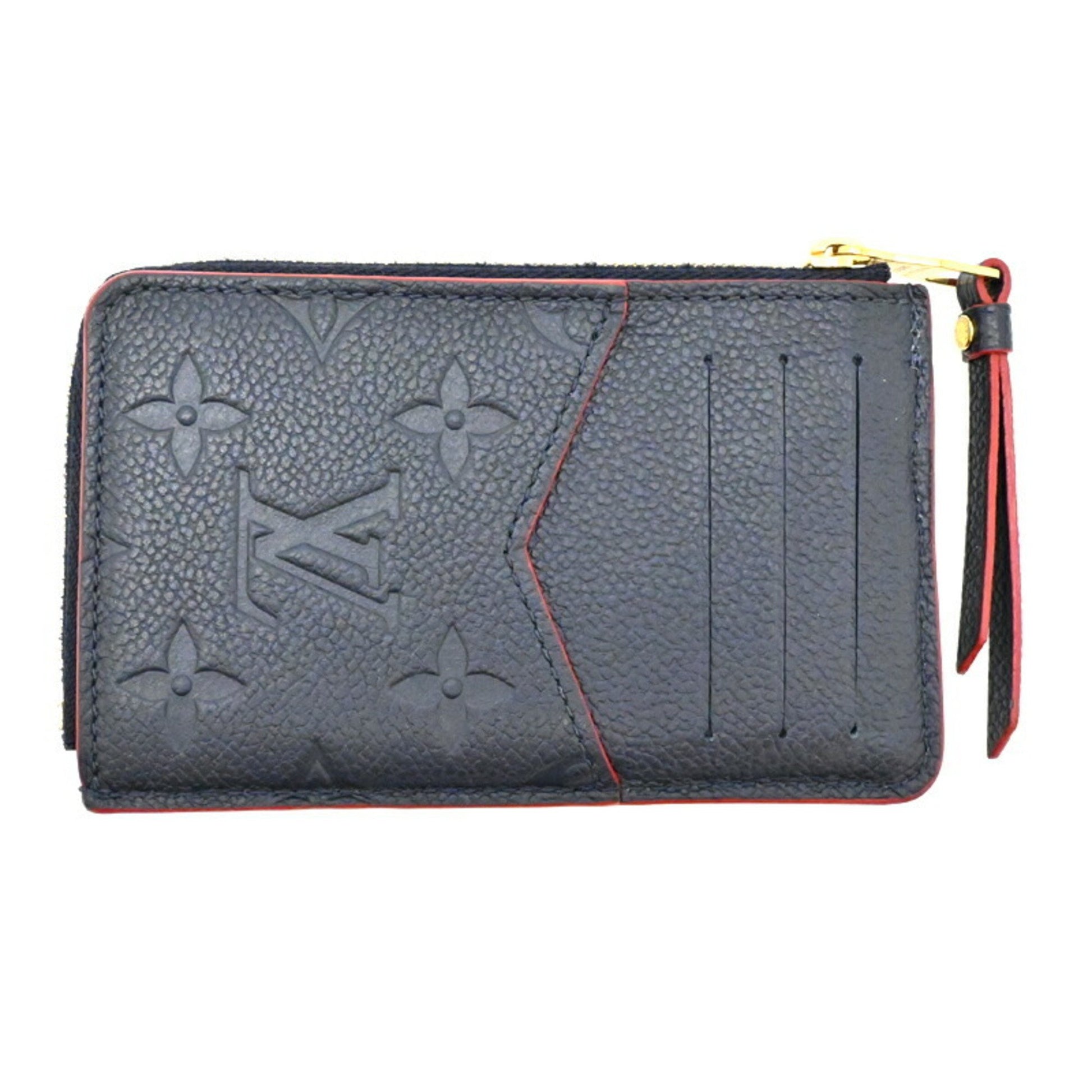 Louis Vuitton Porte cartes recto verso, Navy, Leather, wallet