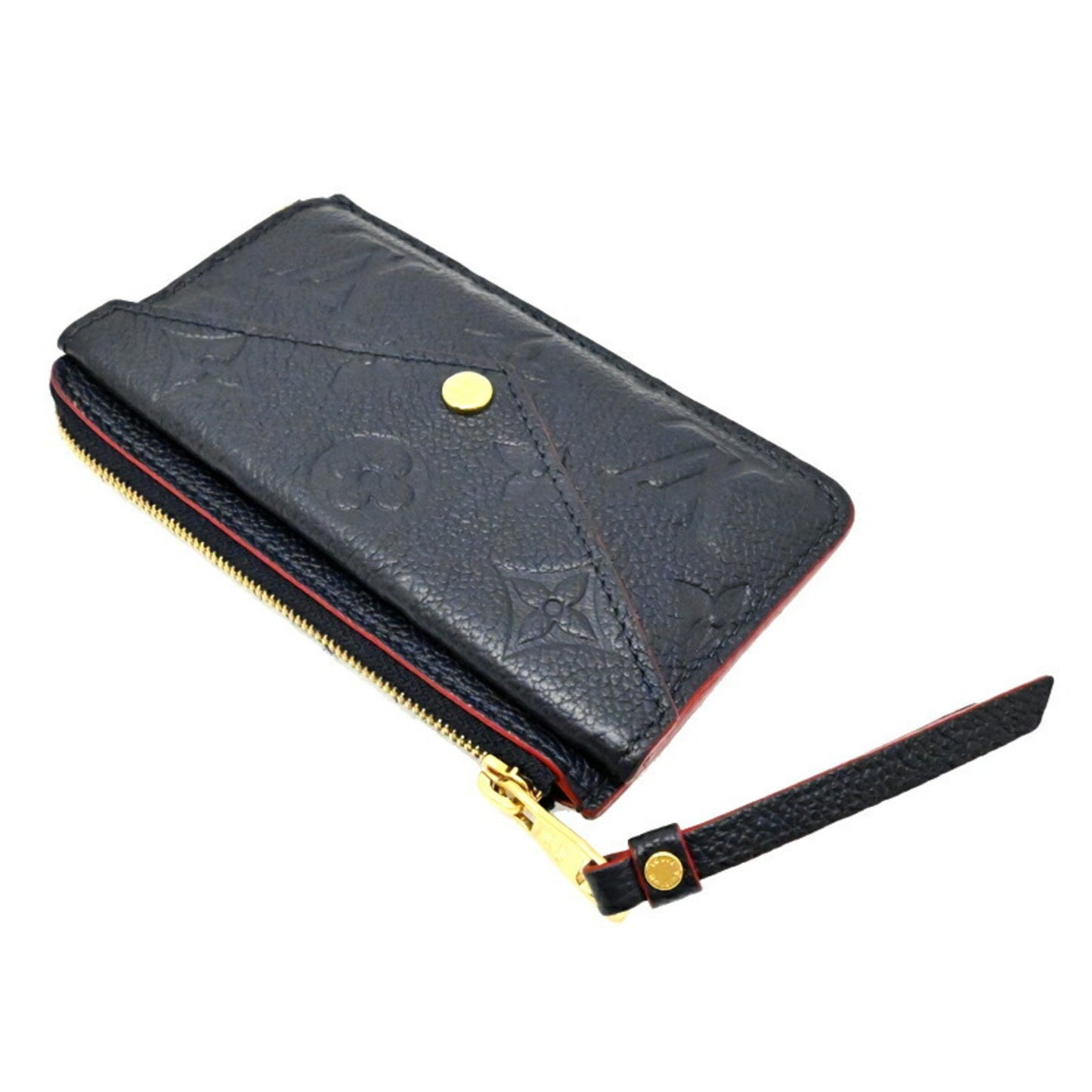 Louis Vuitton Porte cartes recto verso, Navy, Leather, wallet