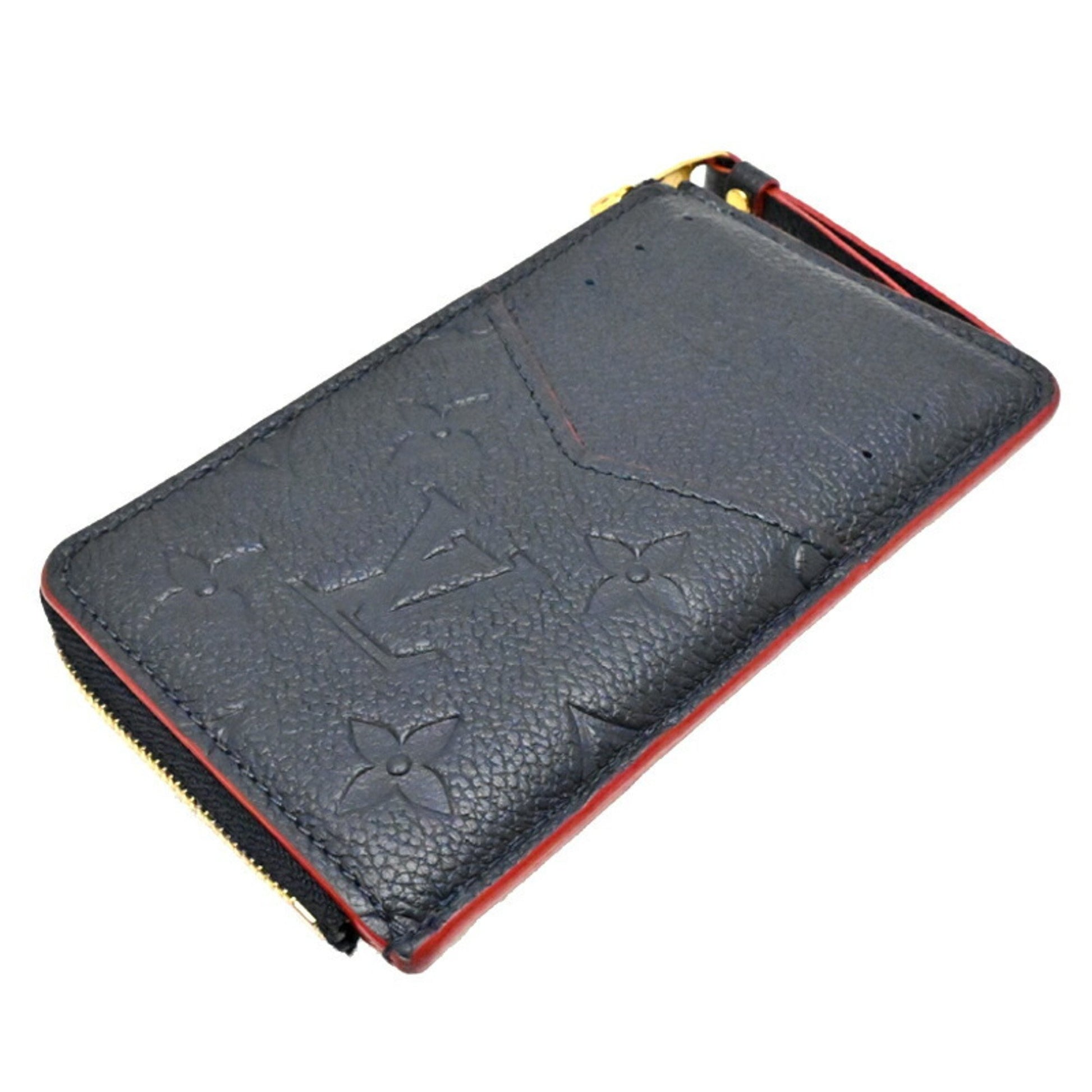 Louis Vuitton Porte cartes recto verso, Navy, Leather, wallet