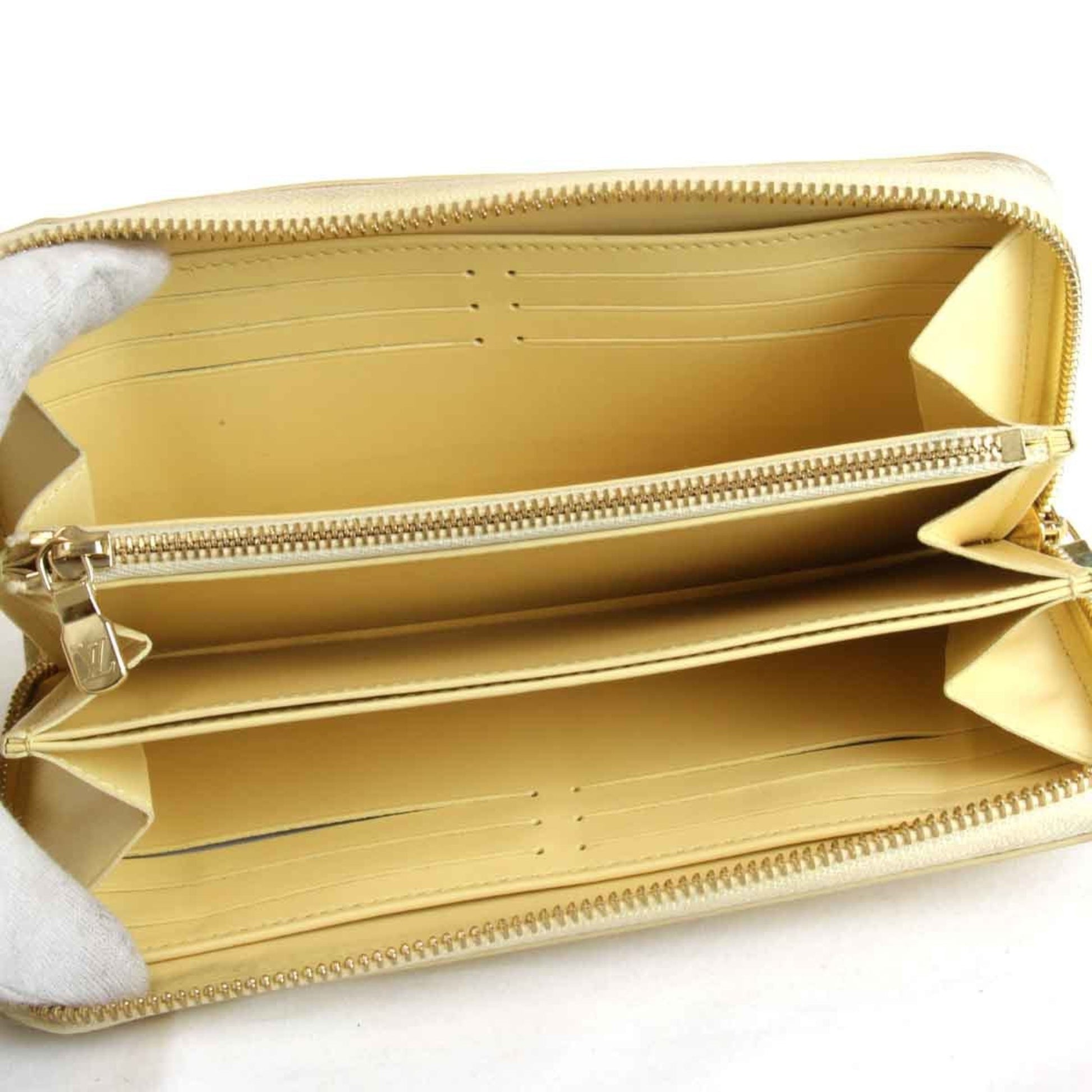 Louis Vuitton, Yellow, Leather, wallet