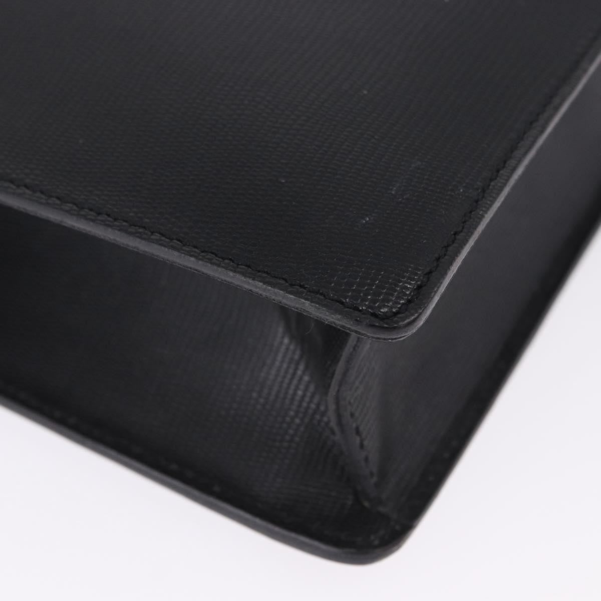 Celine Cartable Business Leather, Black, Leather, Briefcase