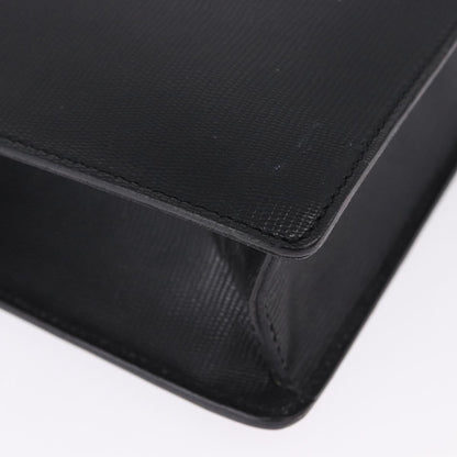 Celine Cartable Business Leather, Black, Leather, Briefcase