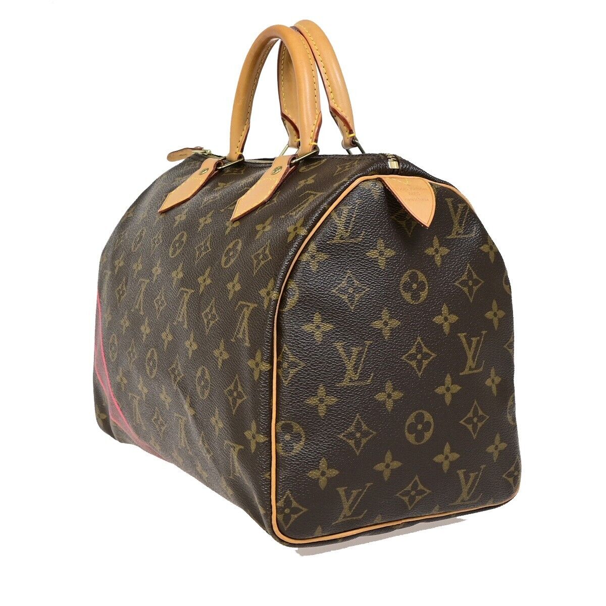 Louis Vuitton Speedy 30, Brown, Canvas, handbag