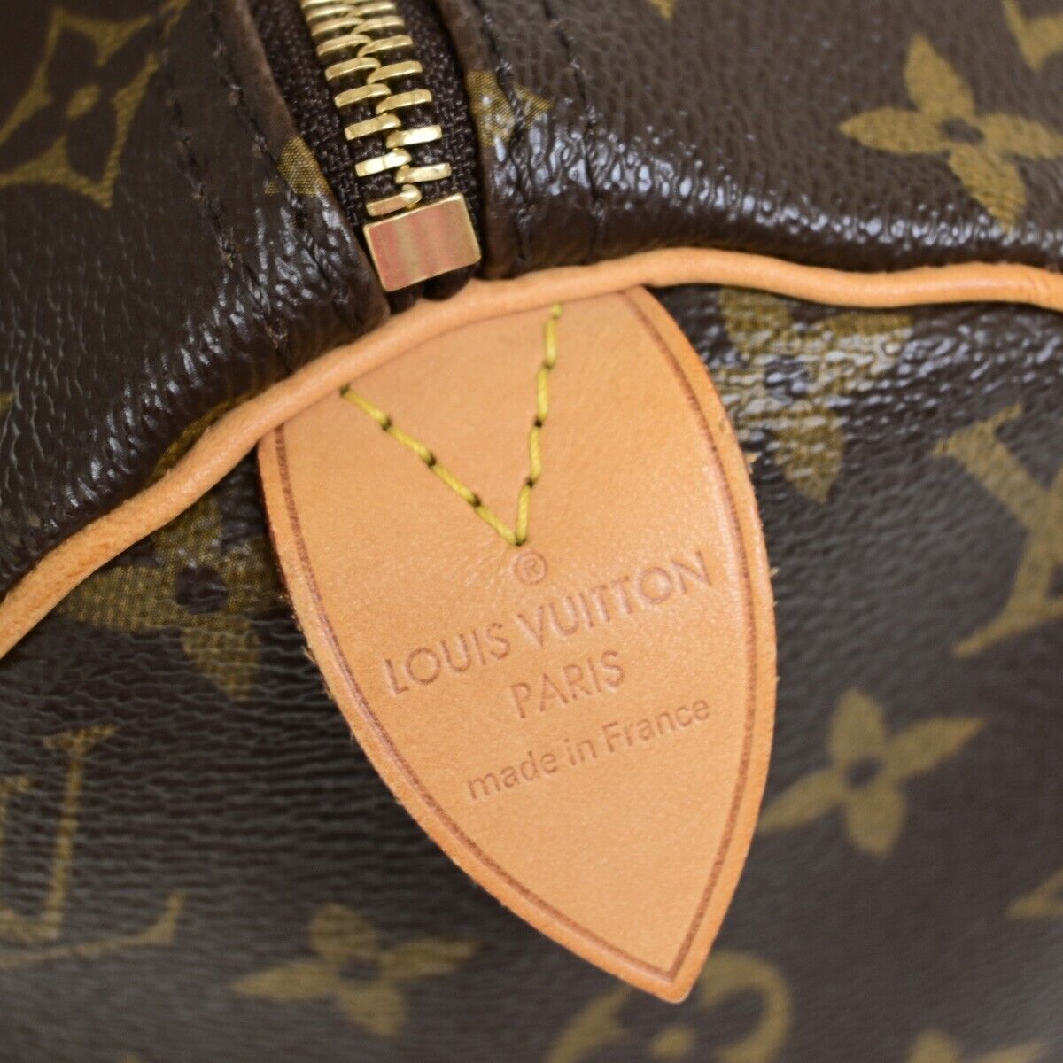 Louis Vuitton Speedy 30, Brown, Canvas, handbag