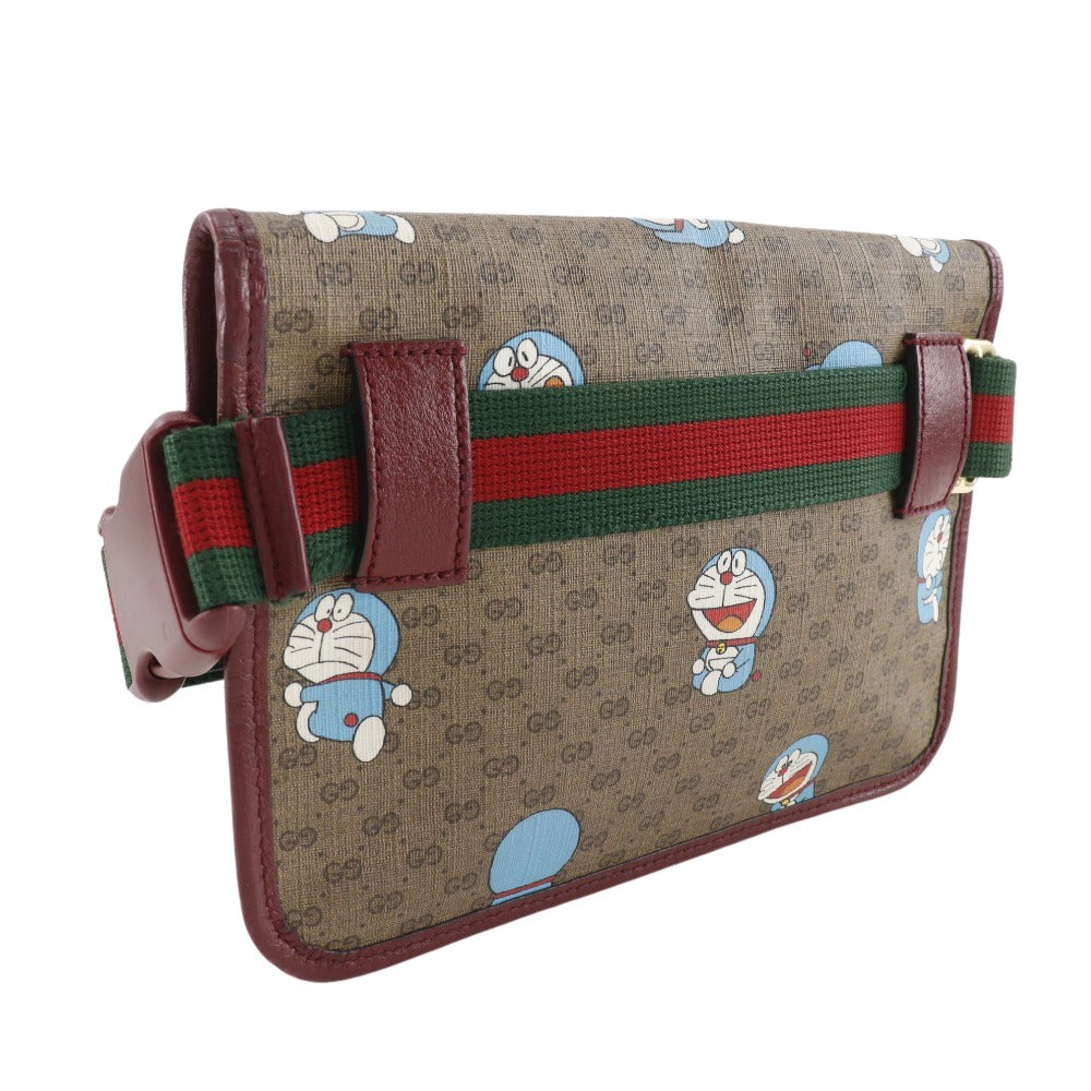 Gucci Doraemon, Brown, Canvas, shoulder